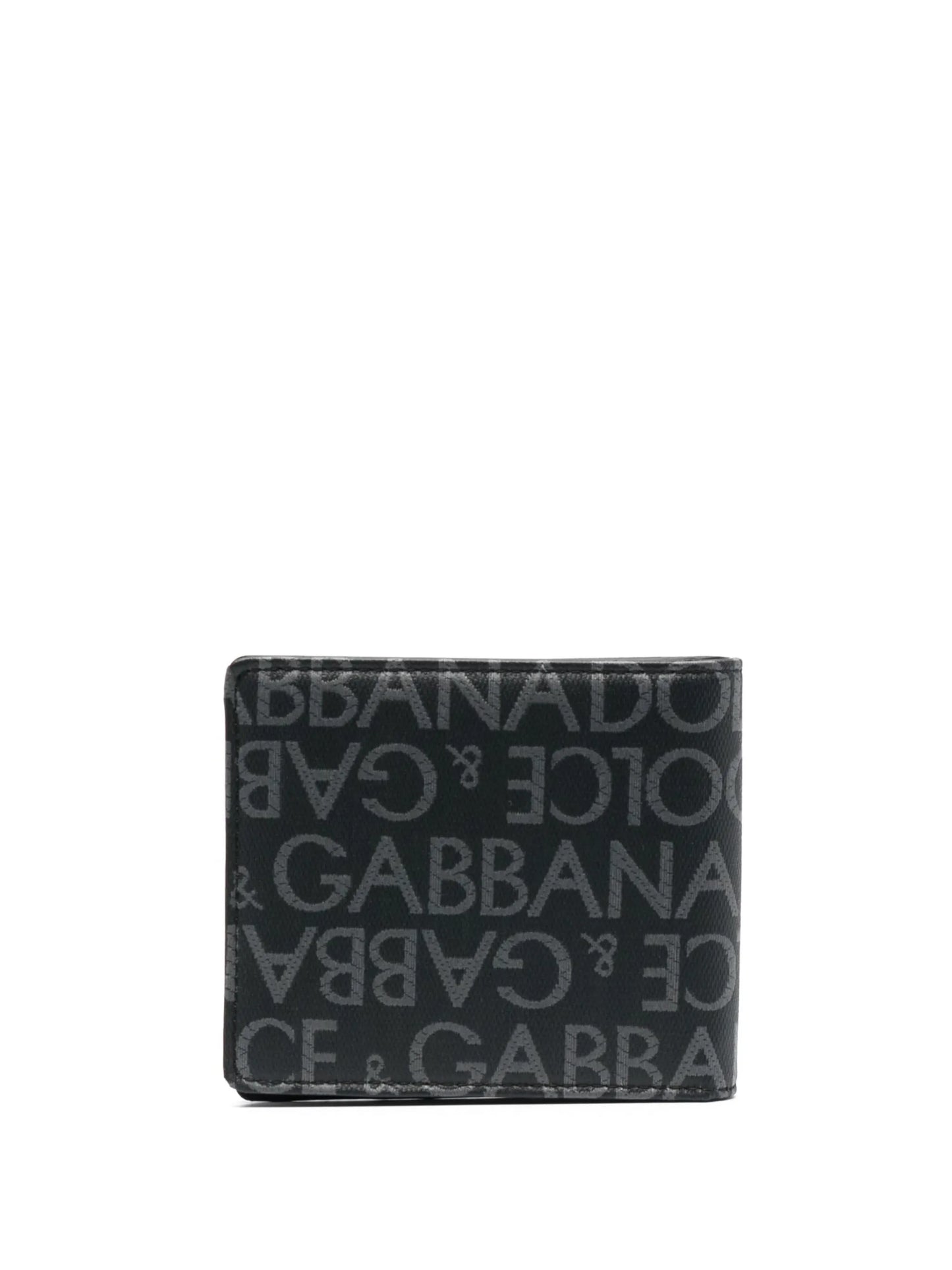 logo jacquard bi-fold wallet