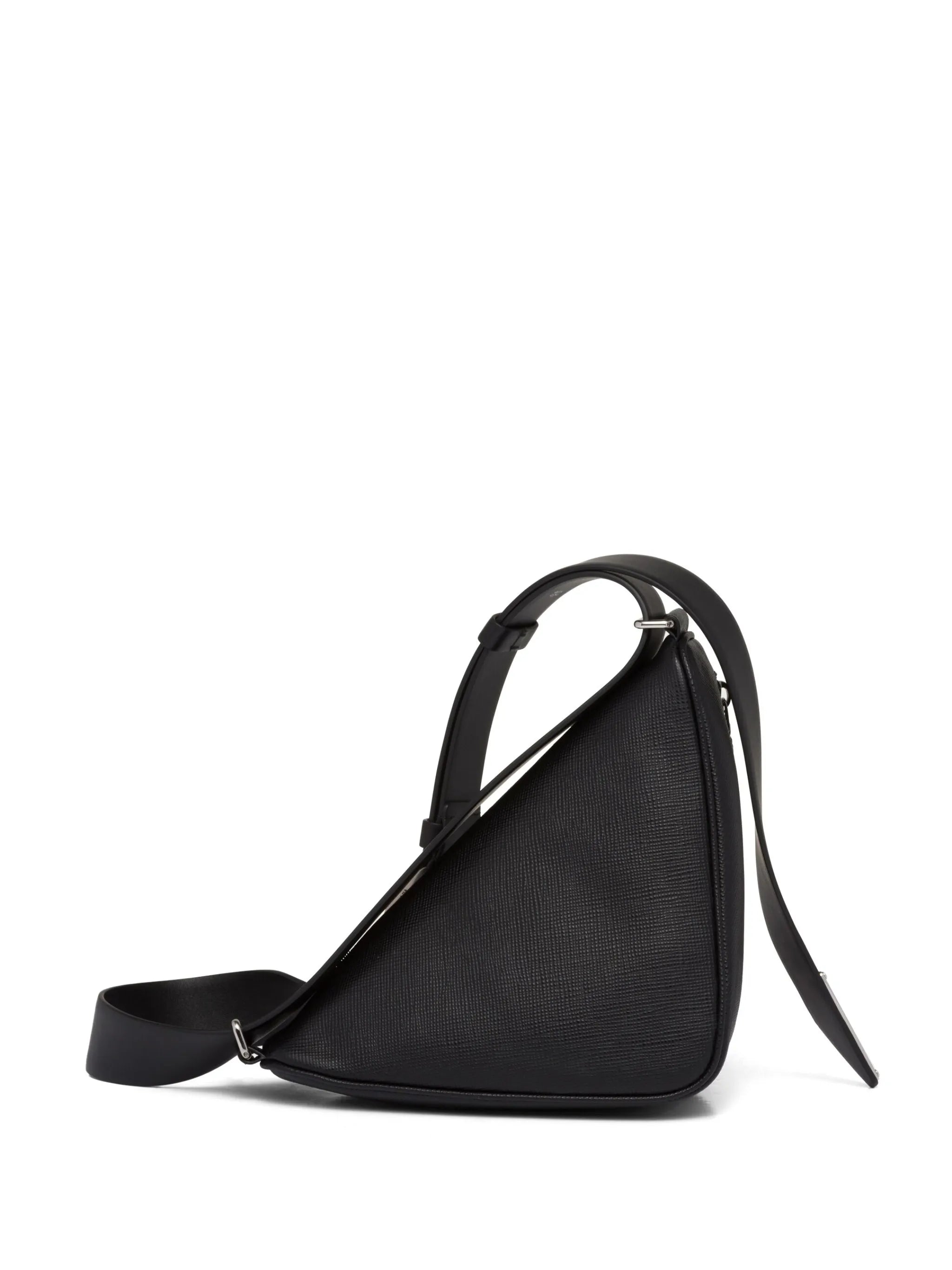 Triangle Saffiano-leather shoulder bag