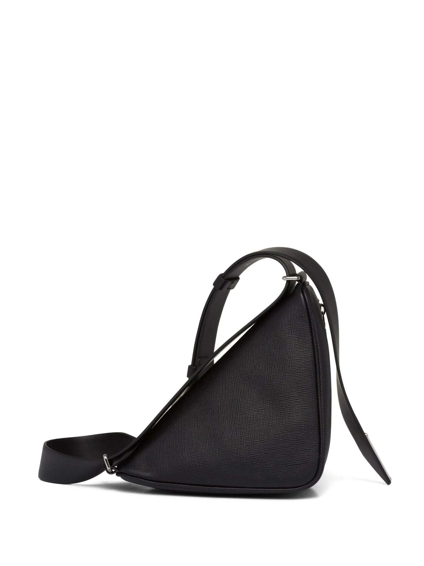 Triangle Saffiano-leather shoulder bag