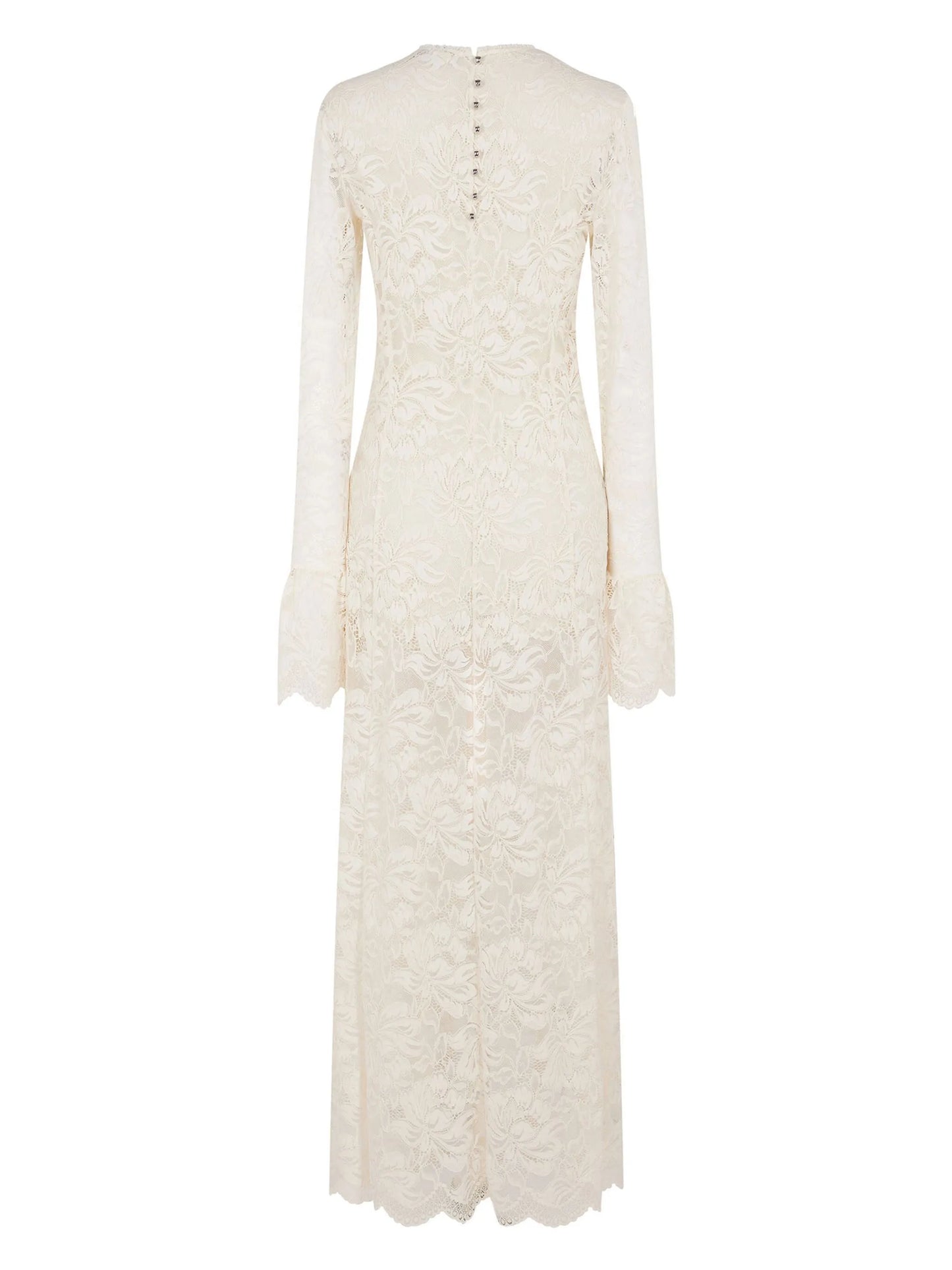long-sleeve lace maxi dress