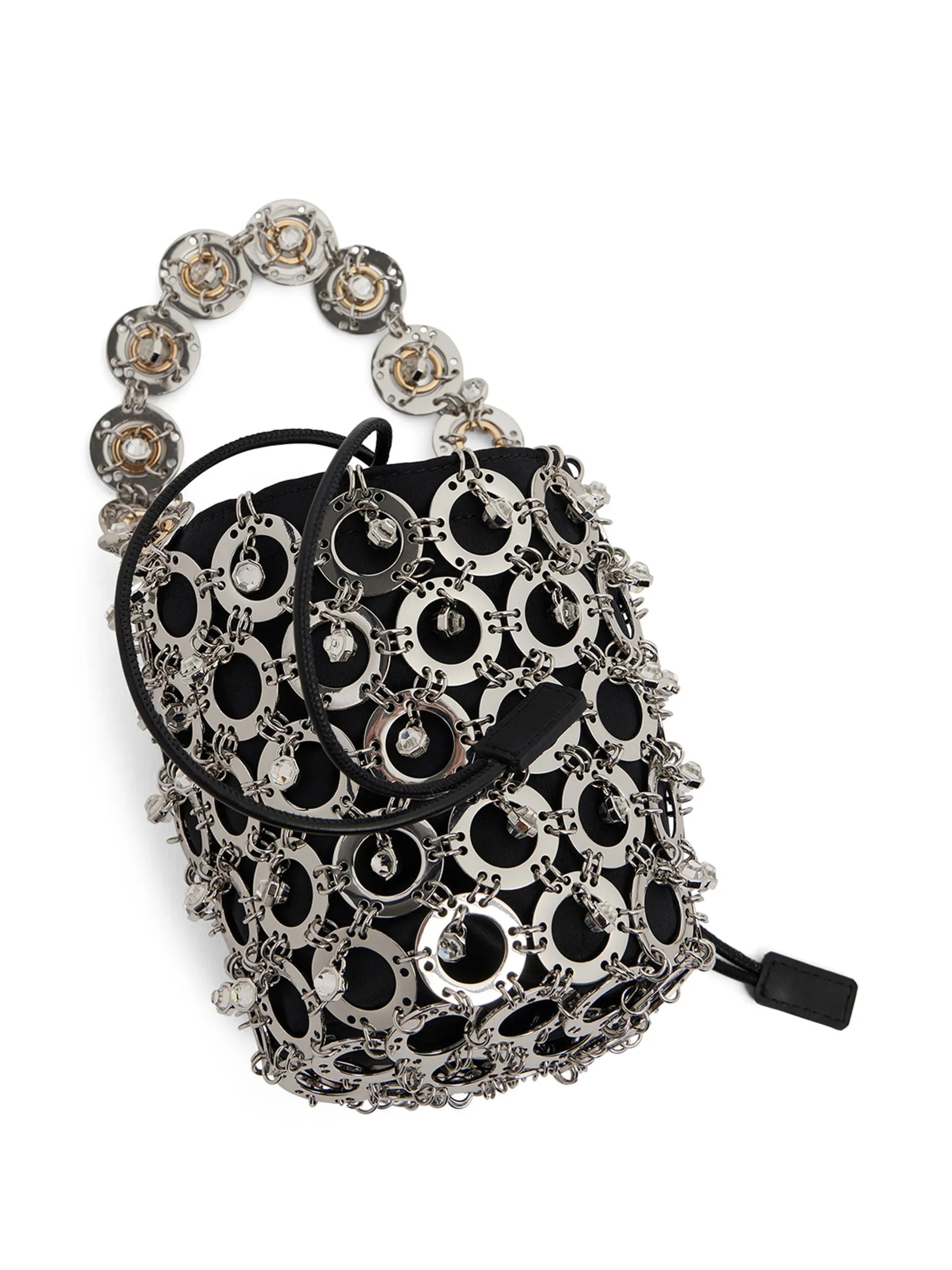 Sphere embellished bucket bag