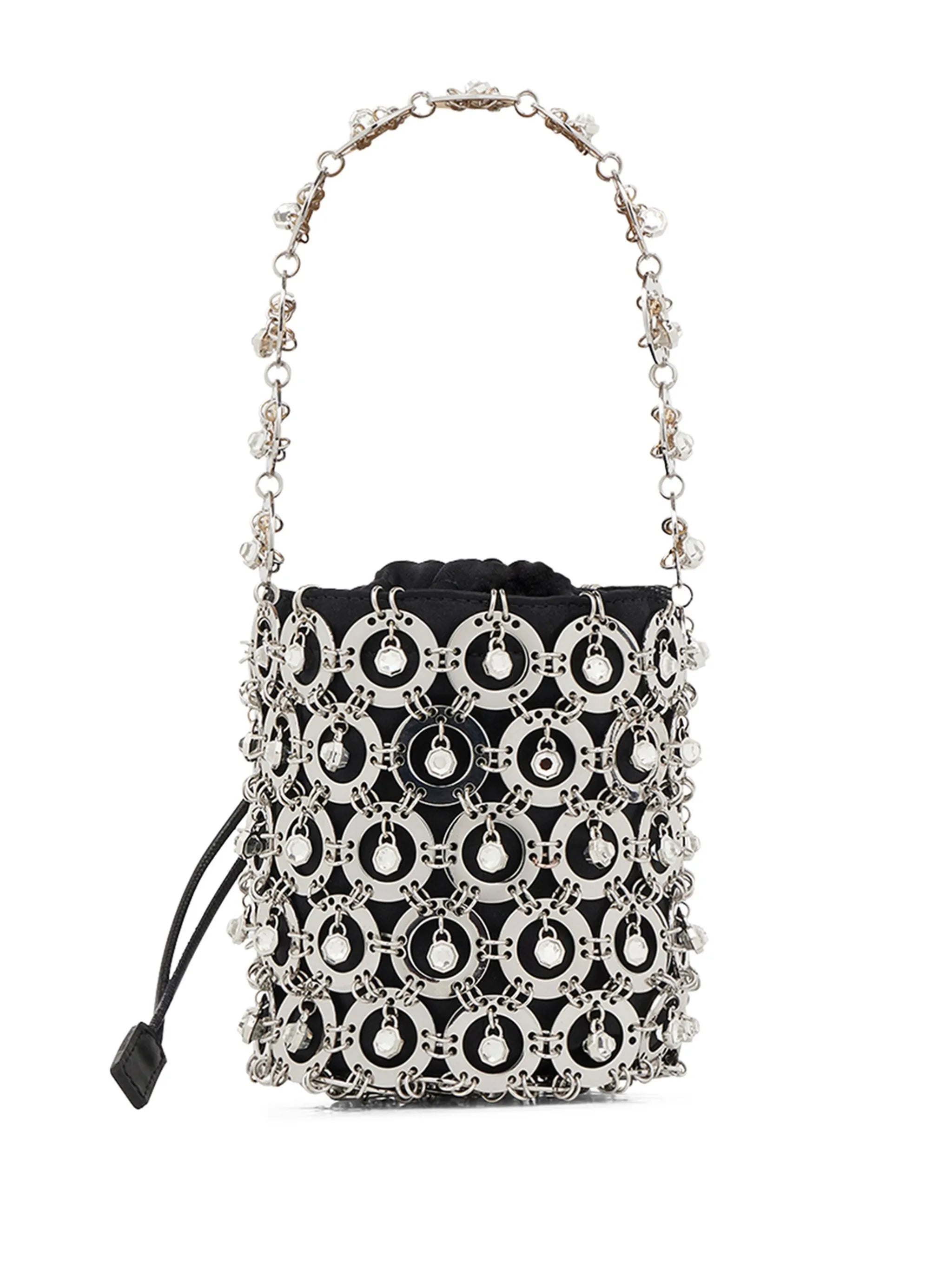 Sphere embellished bucket bag