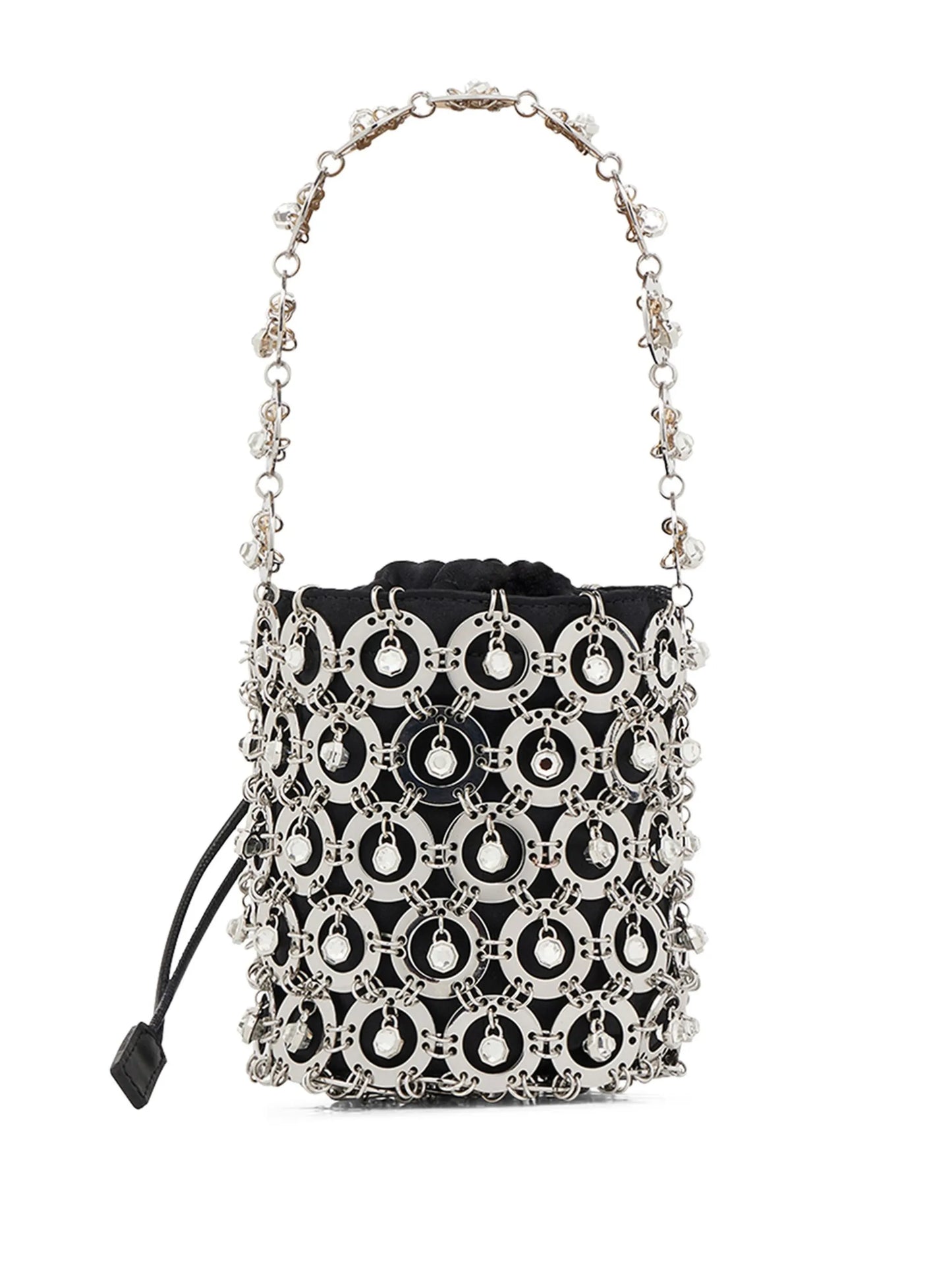 Sphere embellished bucket bag