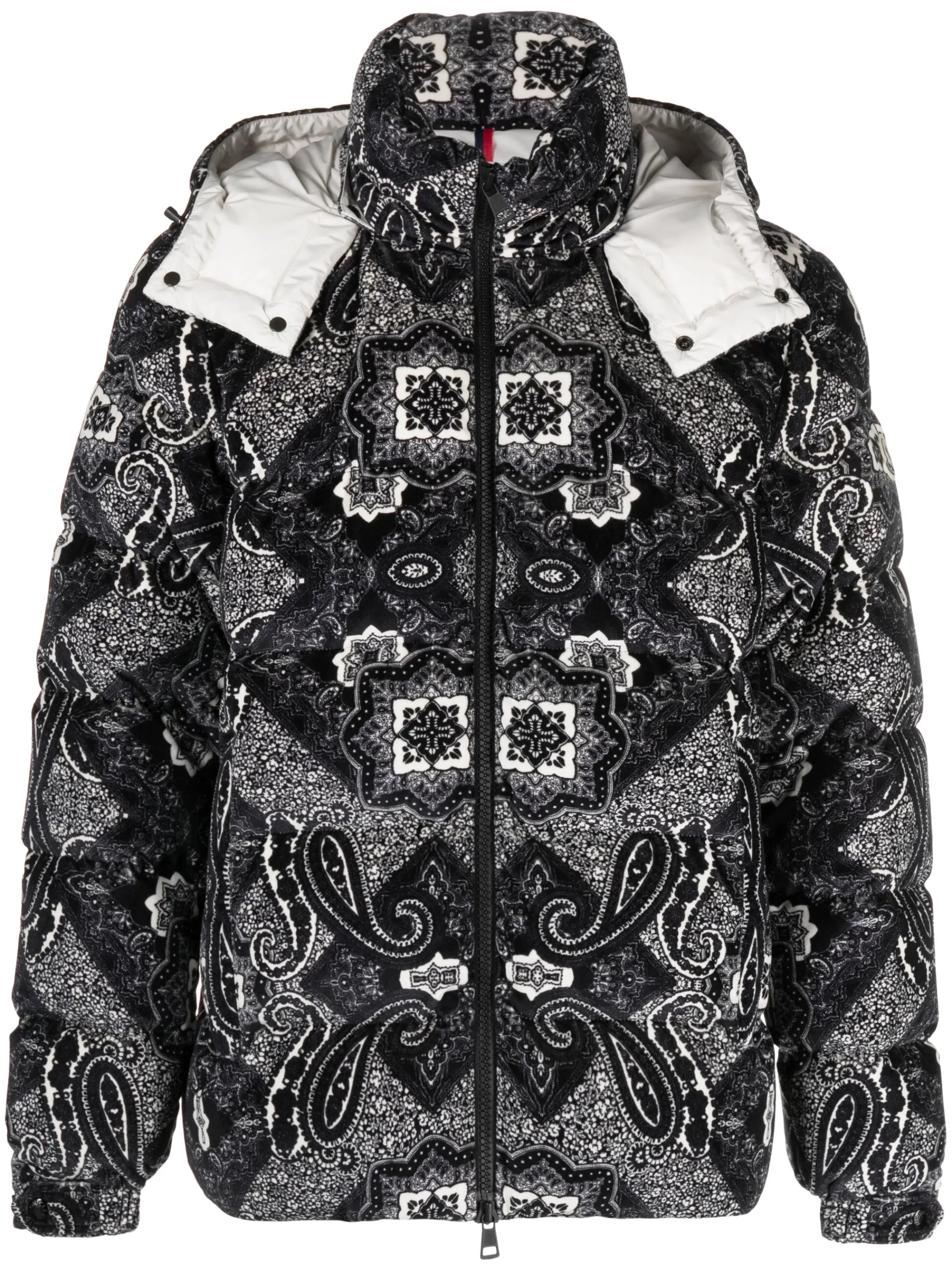 graphic-print hooded jacket