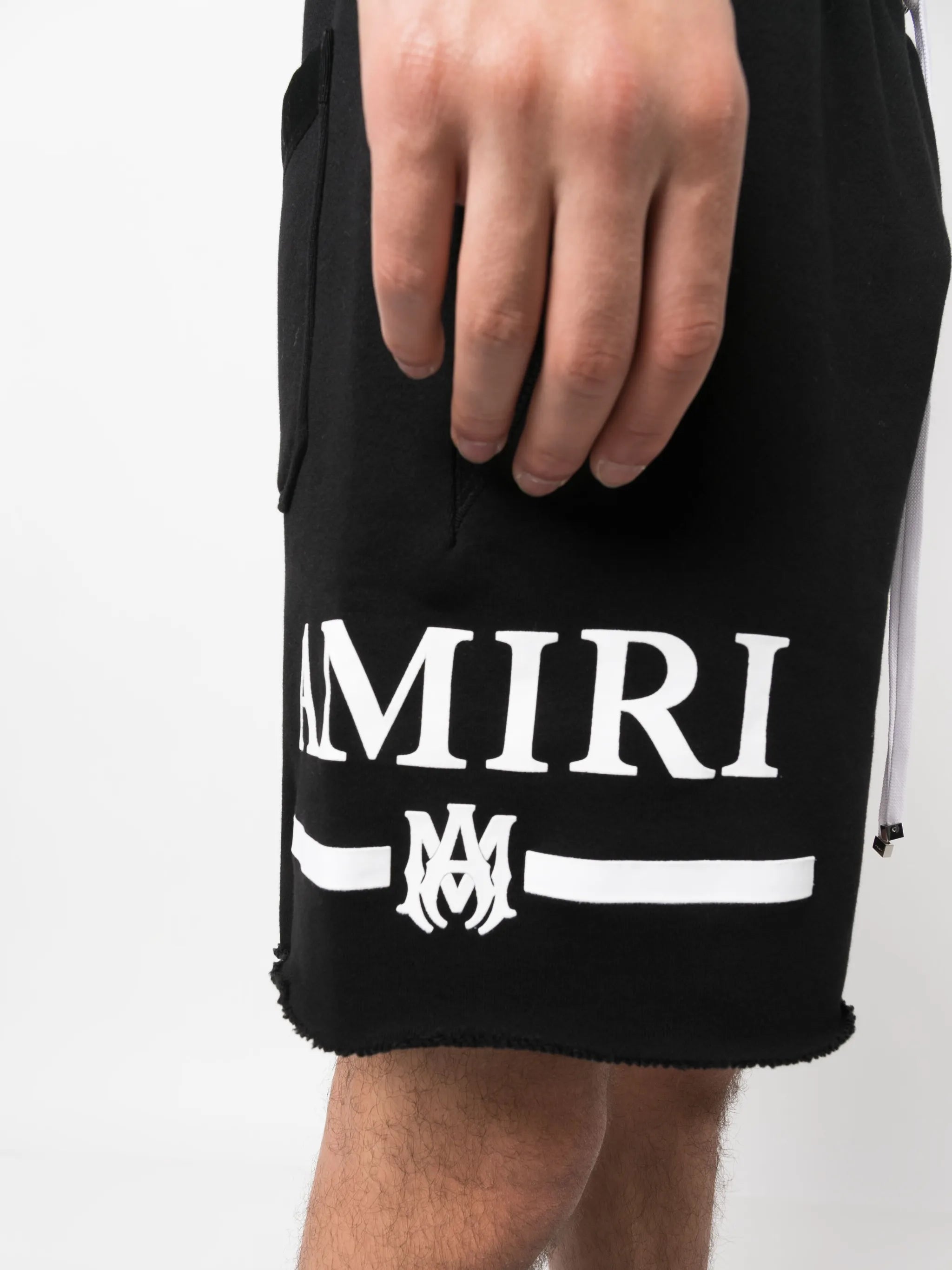 logo-print cotton shorts