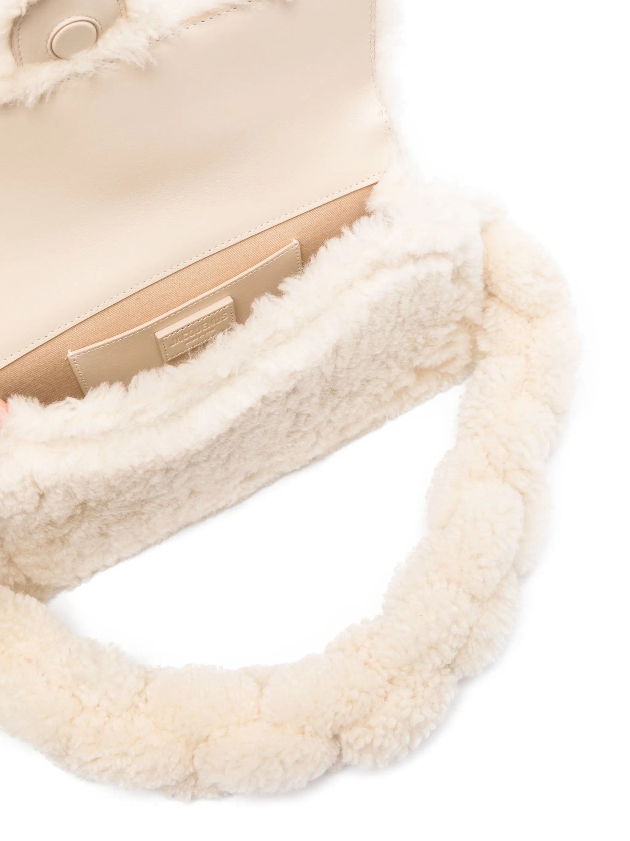 Le Bambidou shearling shoulder bag