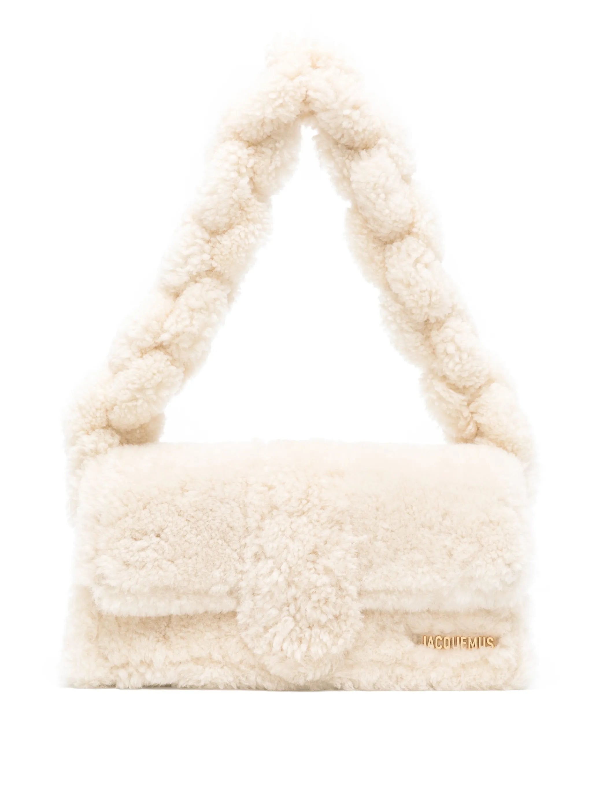 Le Bambidou shearling shoulder bag