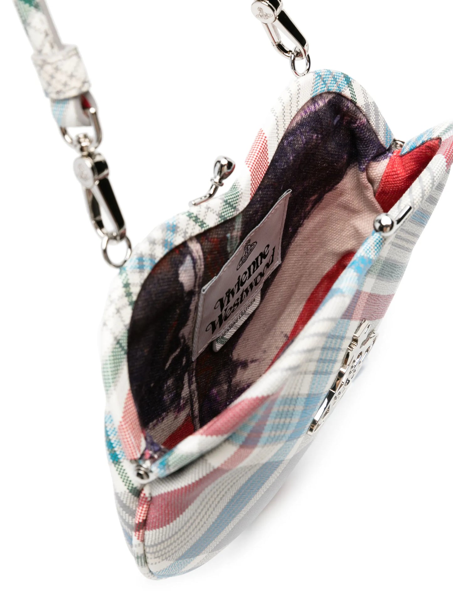 Belle check-print mini bag