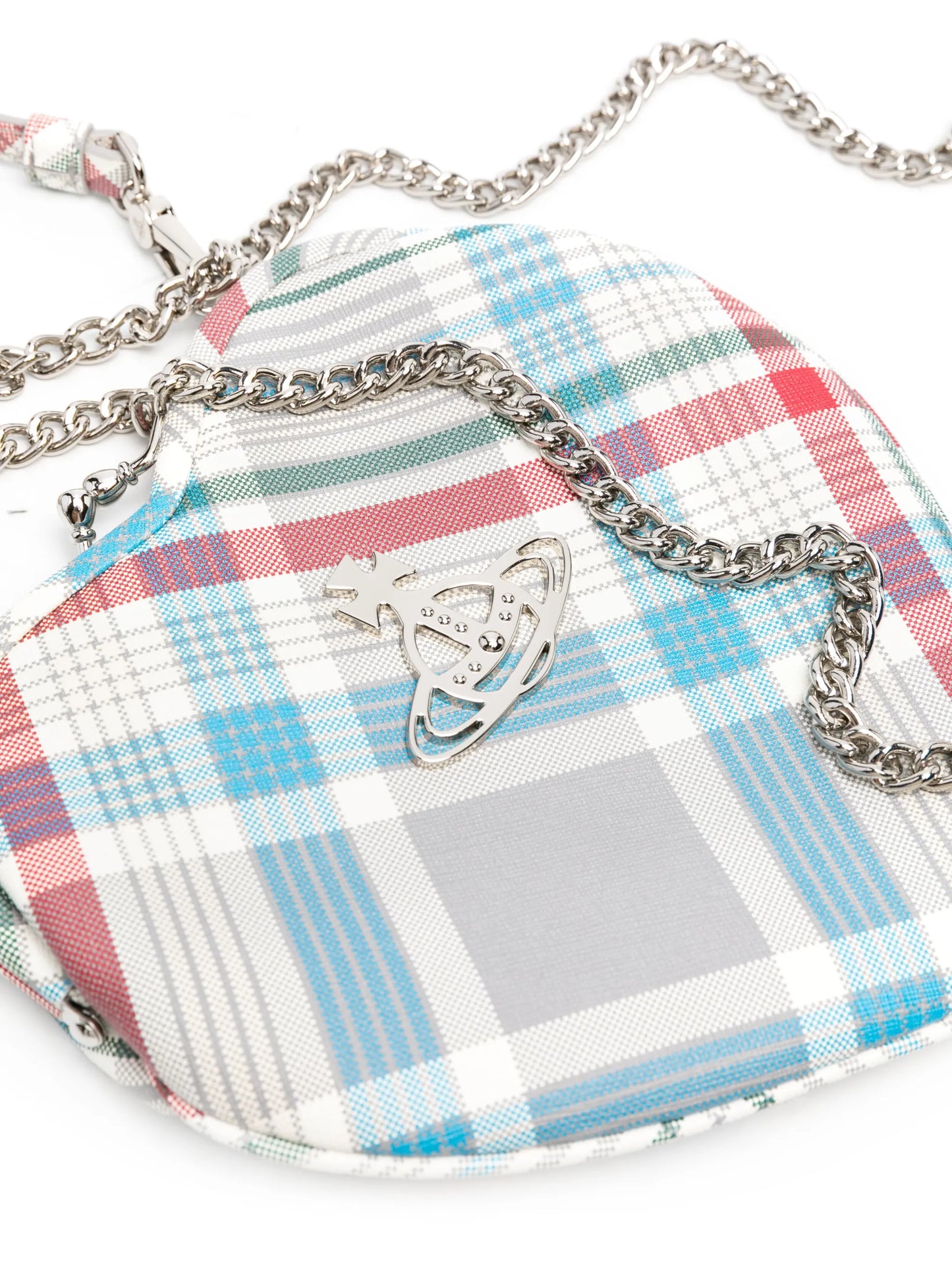 Belle check-print mini bag