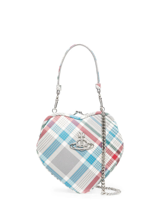 Belle check-print mini bag