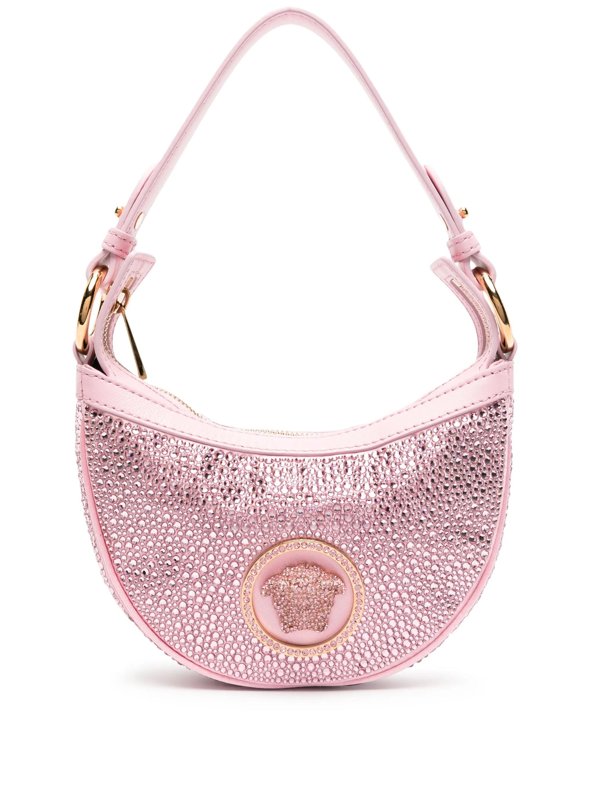 Medusa Head crystal-embellished shoulder bag