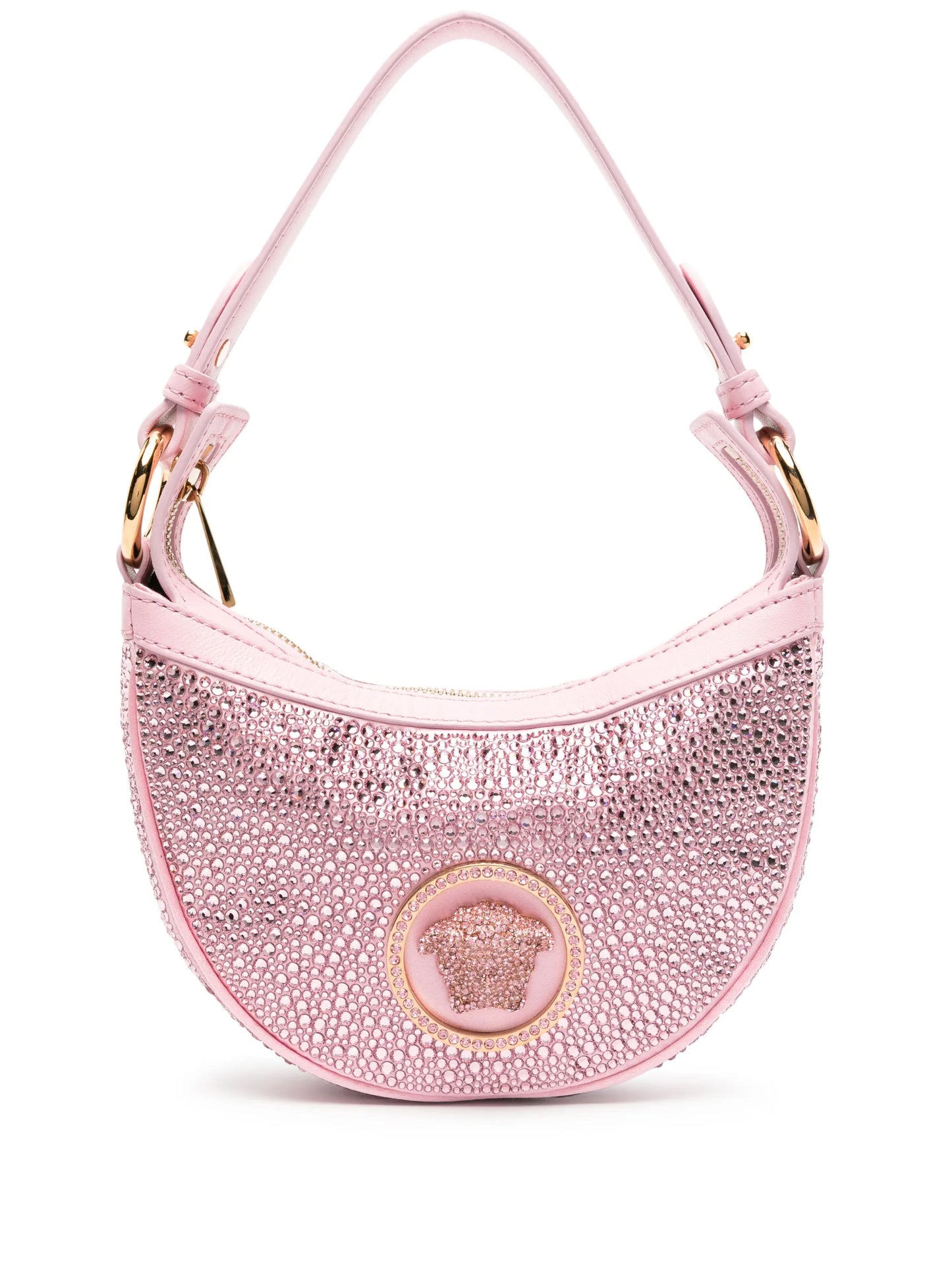 Medusa Head crystal-embellished shoulder bag