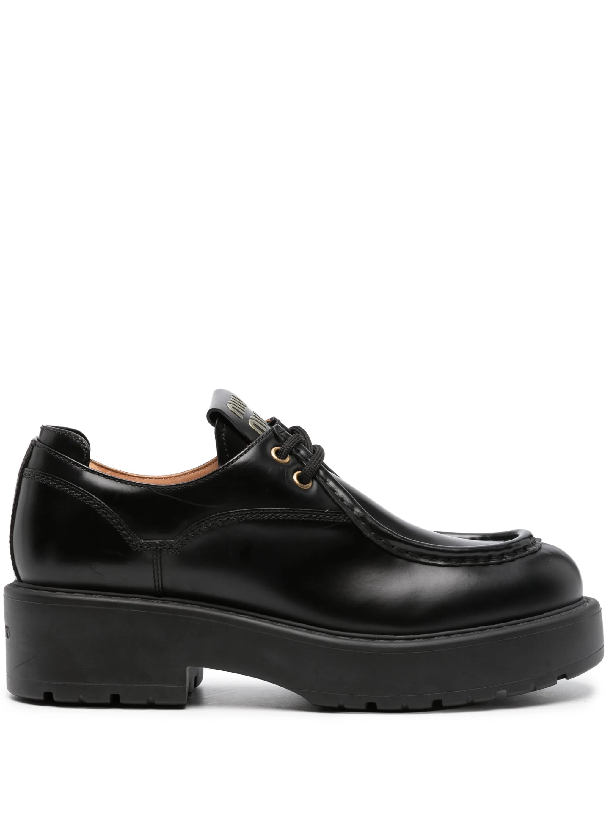 chunky-sole lace-up shoes