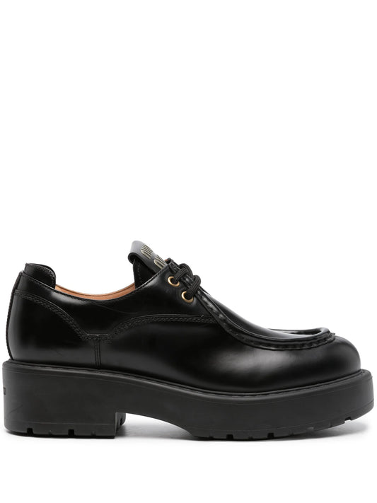 chunky-sole lace-up shoes