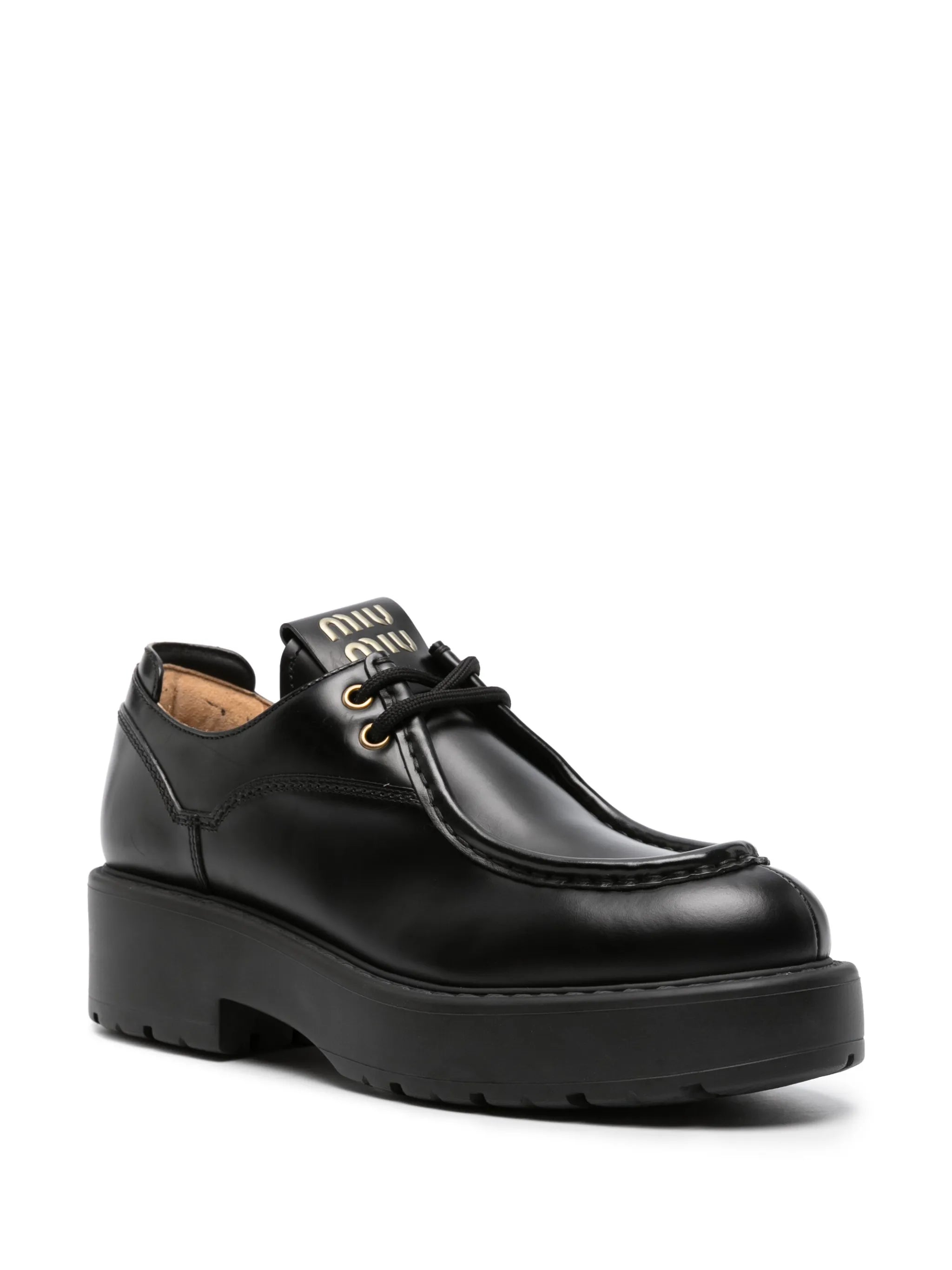 chunky-sole lace-up shoes