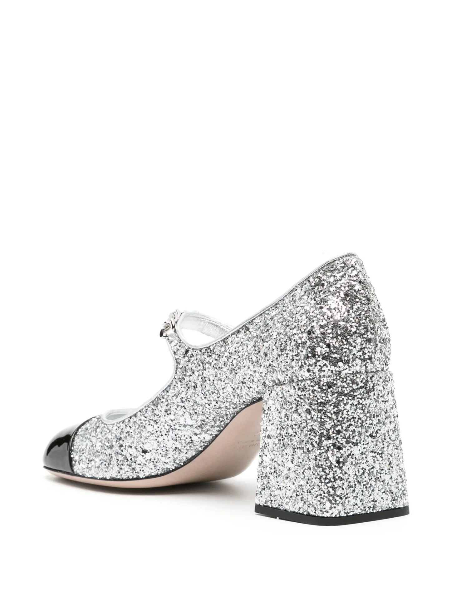 glitter 65mm Mary Jane pumps