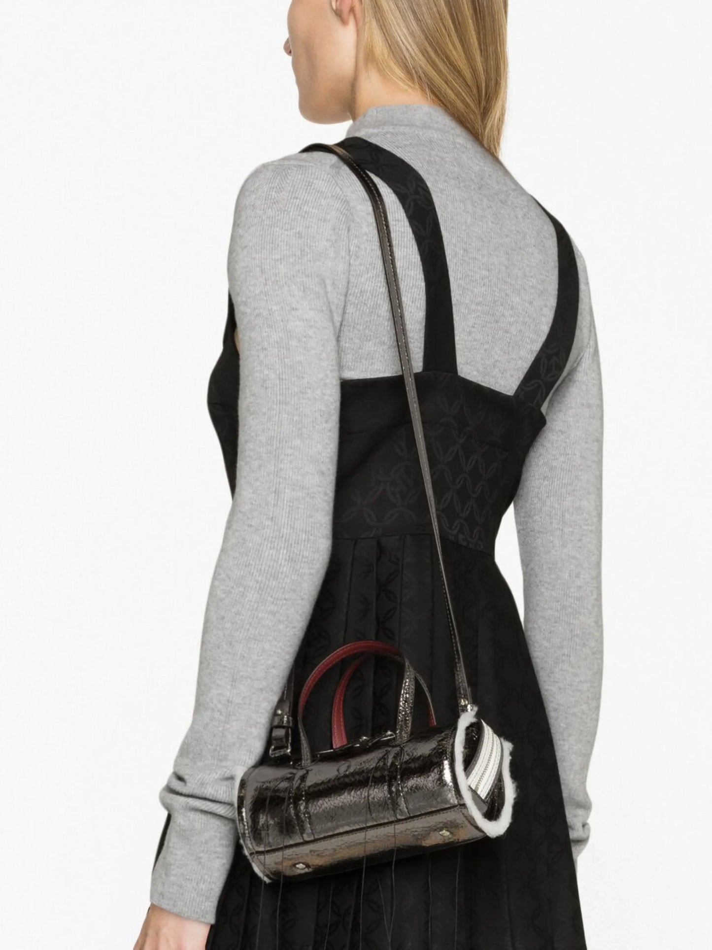 Anona metallic-leather crossbody bag
