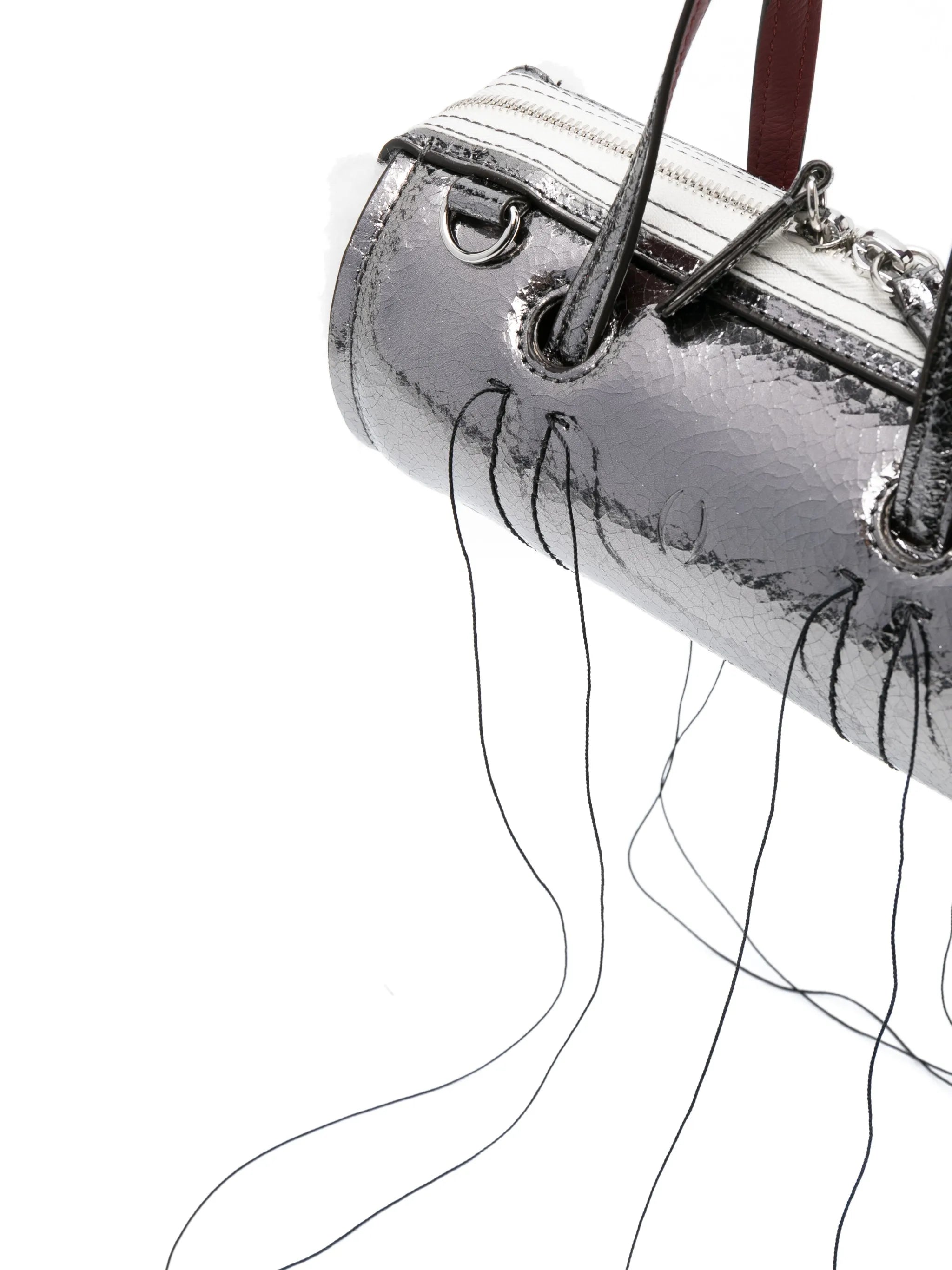Anona metallic-leather crossbody bag