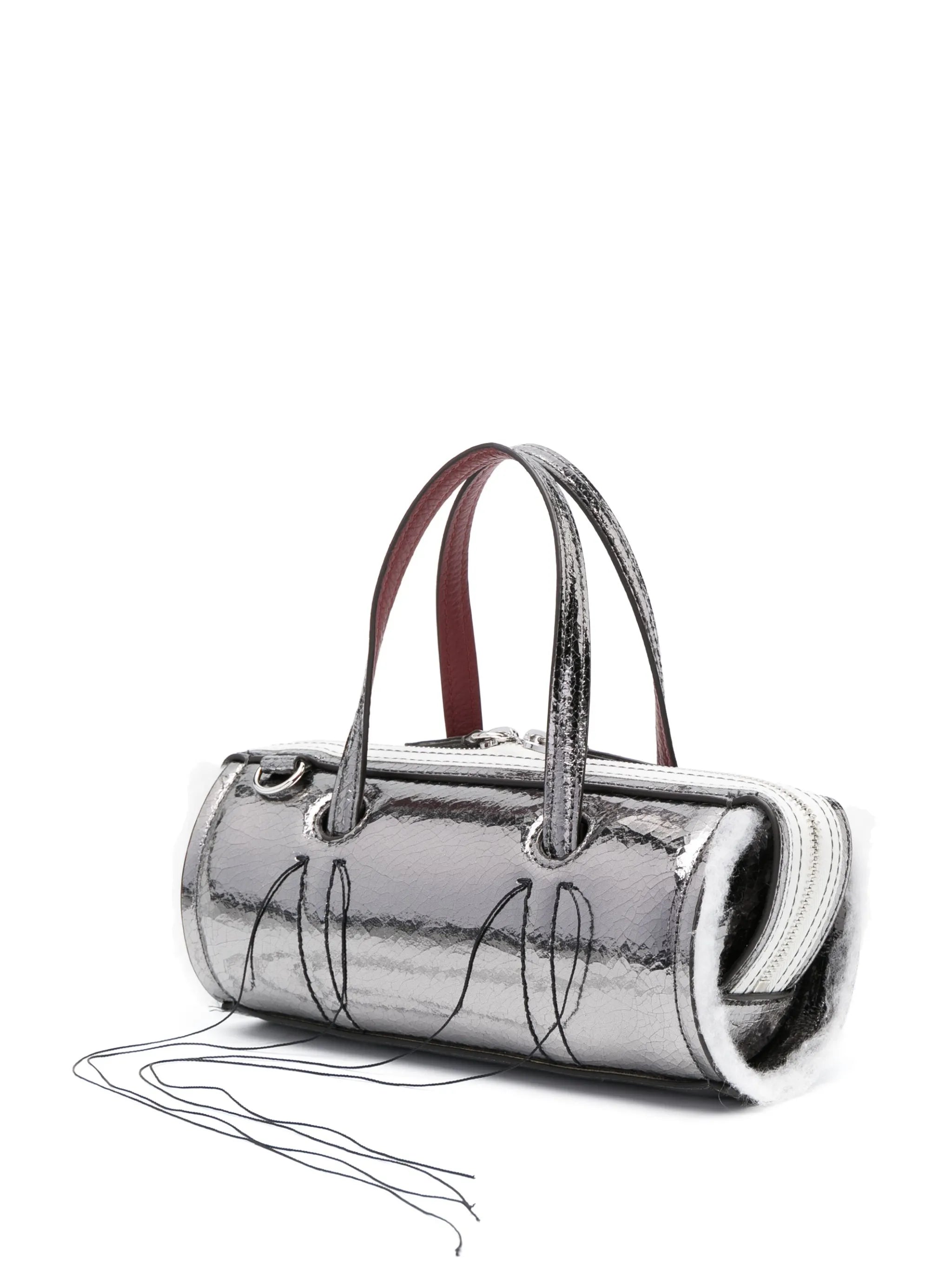 Anona metallic-leather crossbody bag