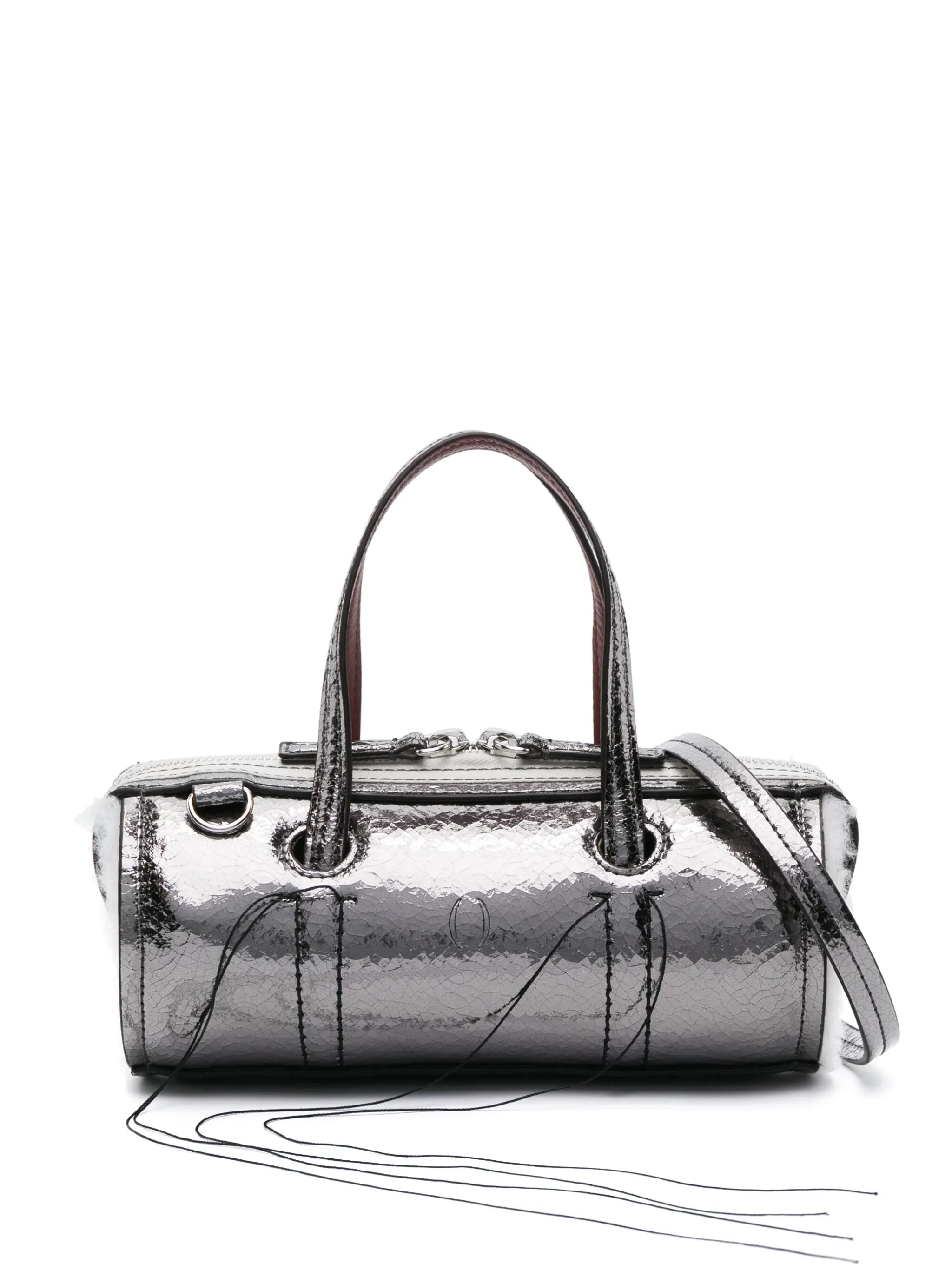 Anona metallic-leather crossbody bag
