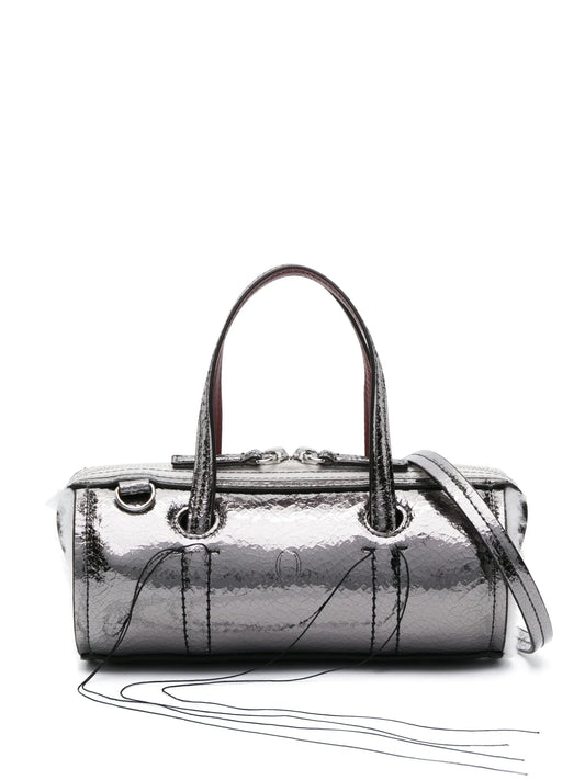 Anona metallic-leather crossbody bag