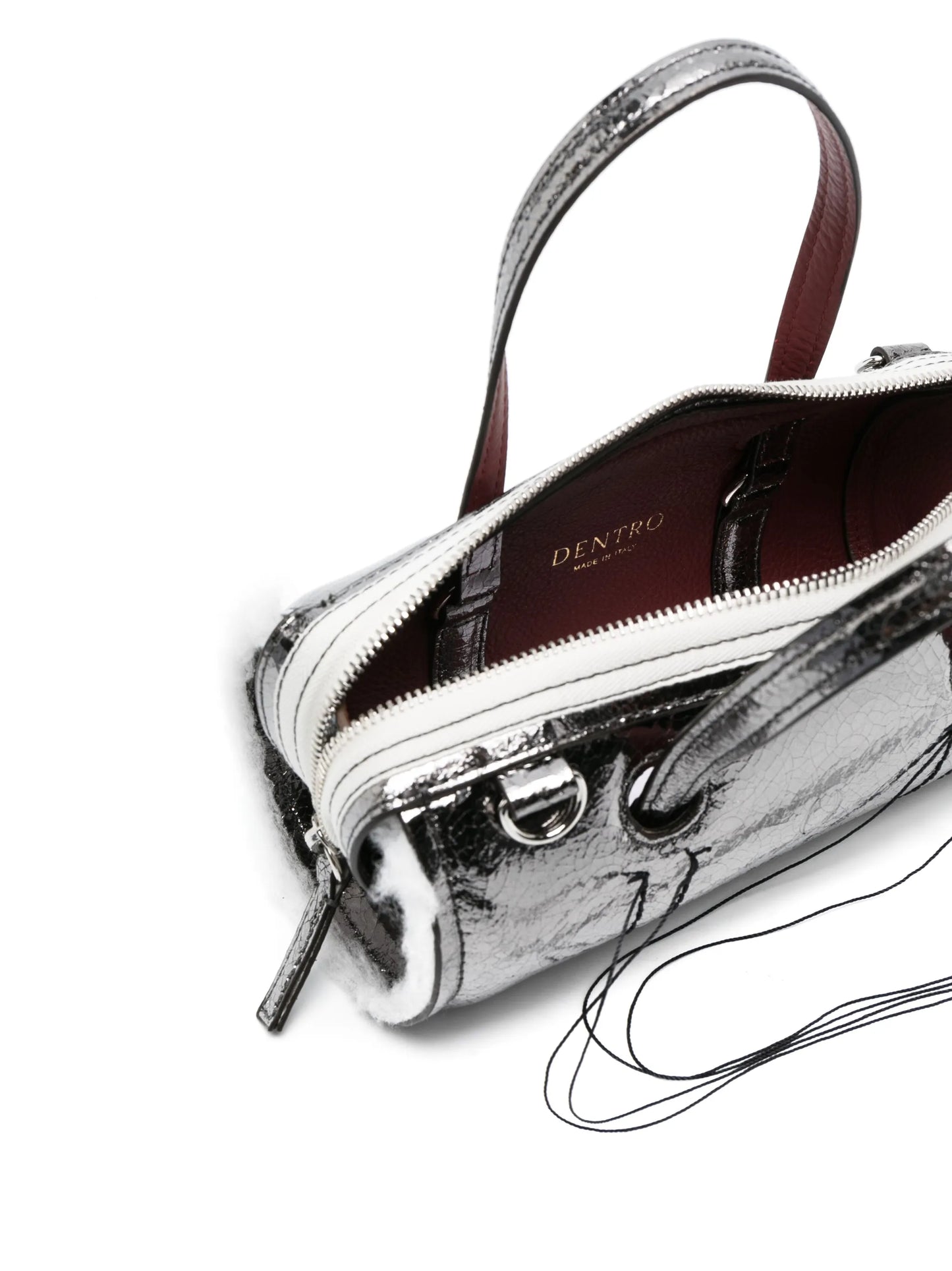 Anona metallic-leather crossbody bag