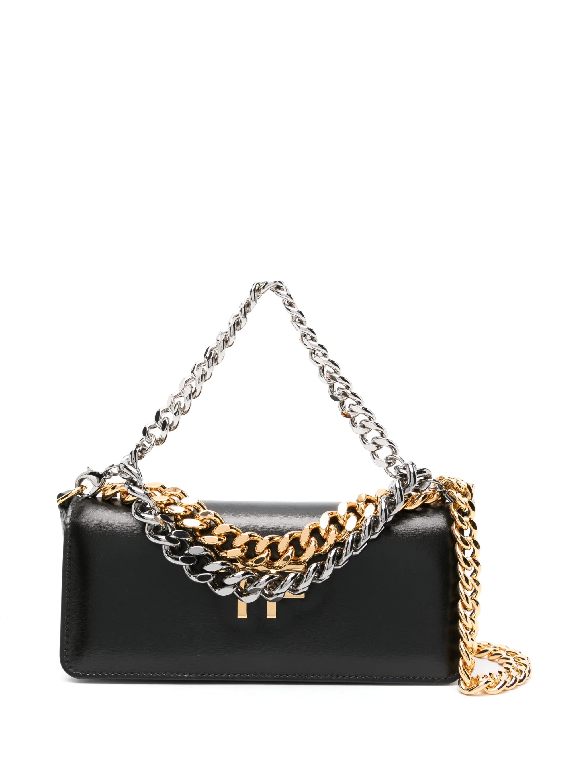 TF triple-chain leather bag