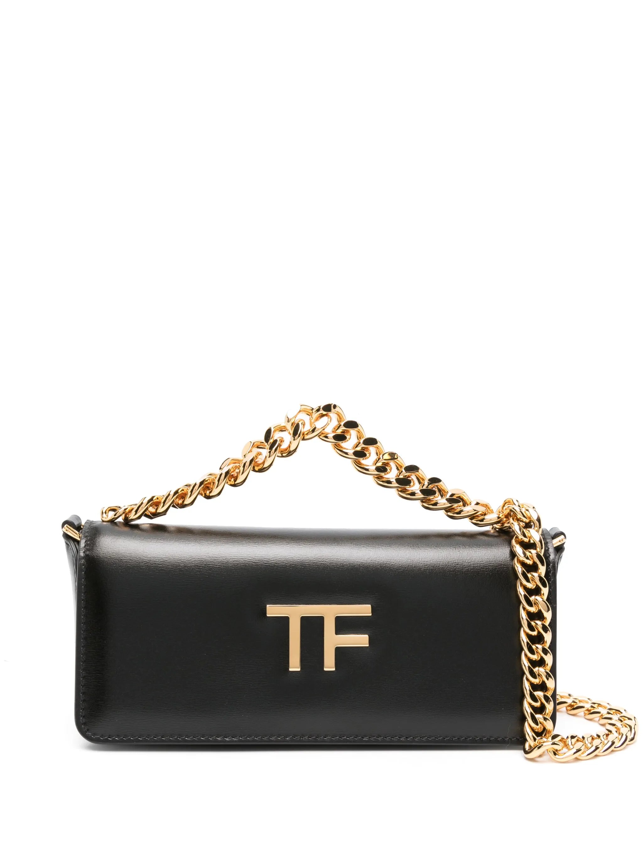 TF triple-chain leather bag