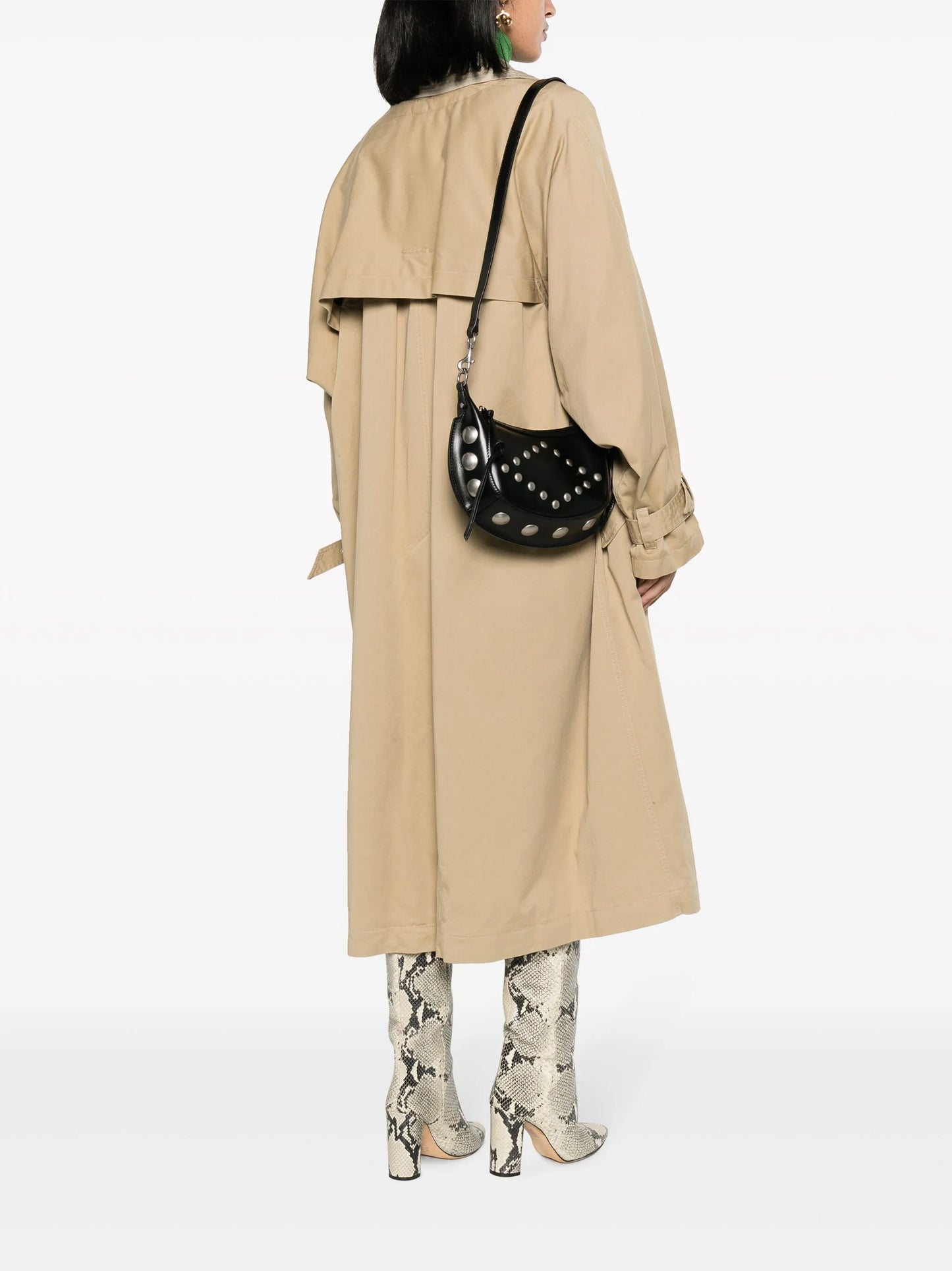 Oskan moon studded leather crossbody bag