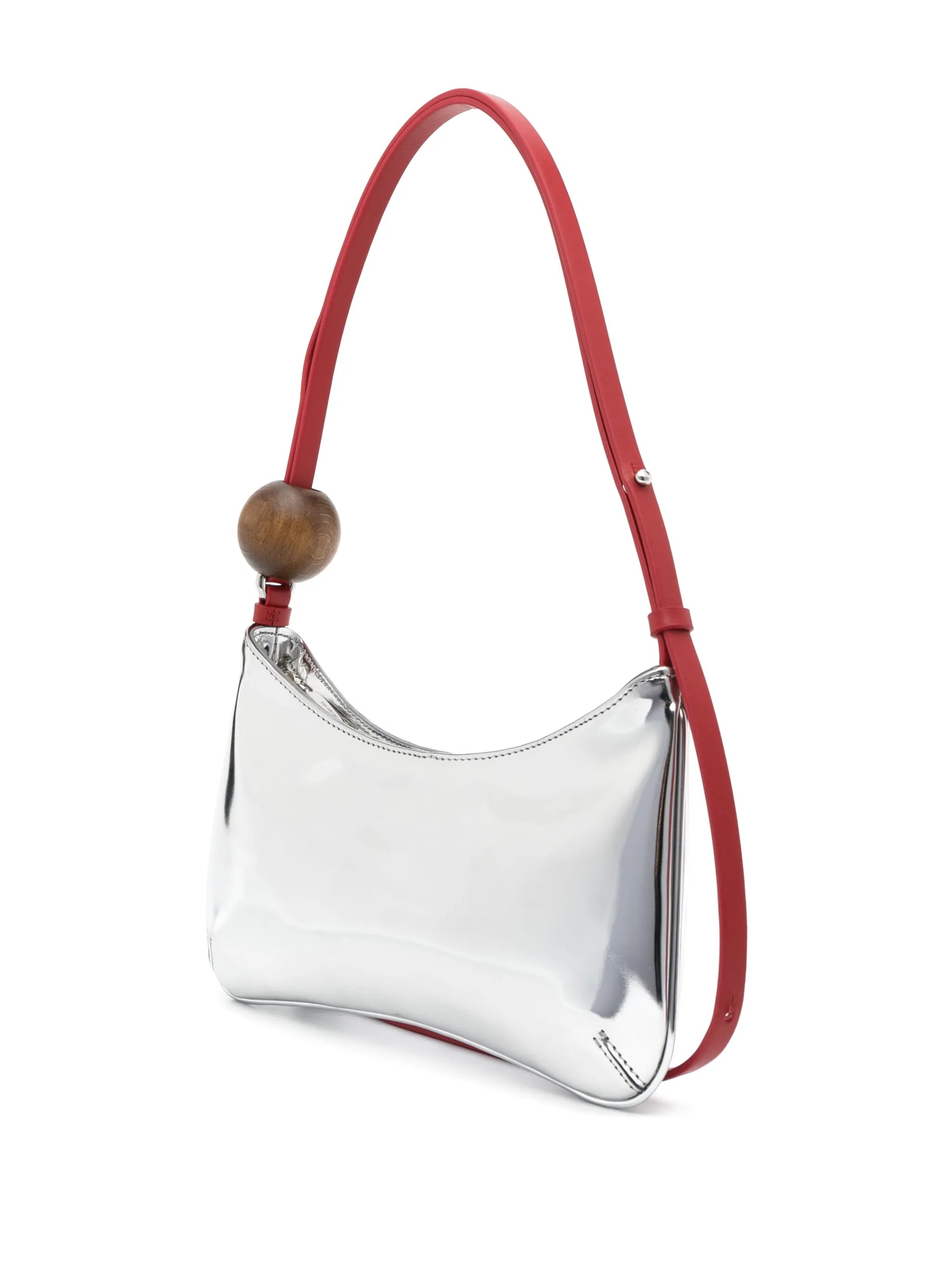 Le Bisou Perle patent-leather shoulder bag