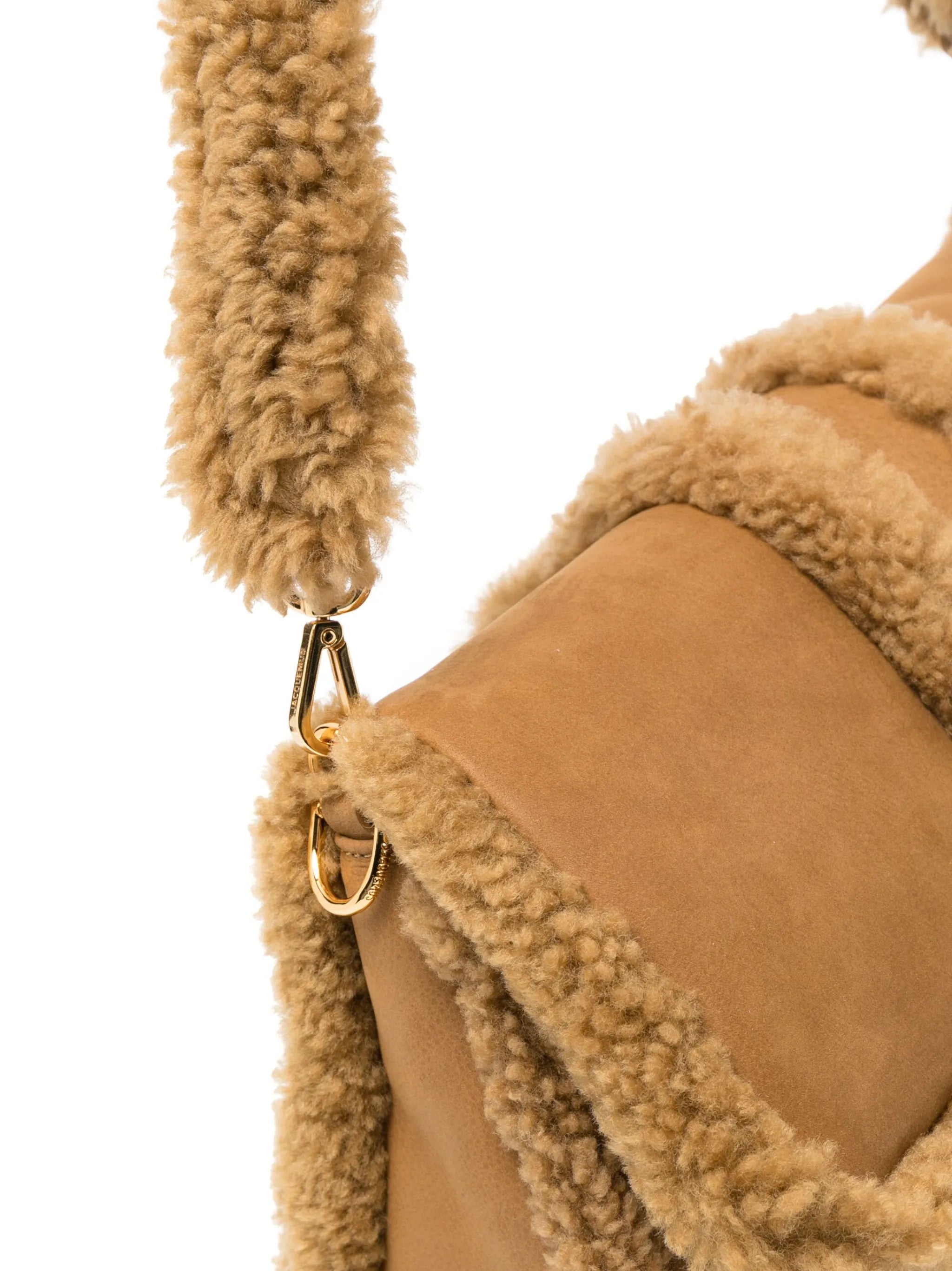 Le Bambimou Doux shearling shoulder bag