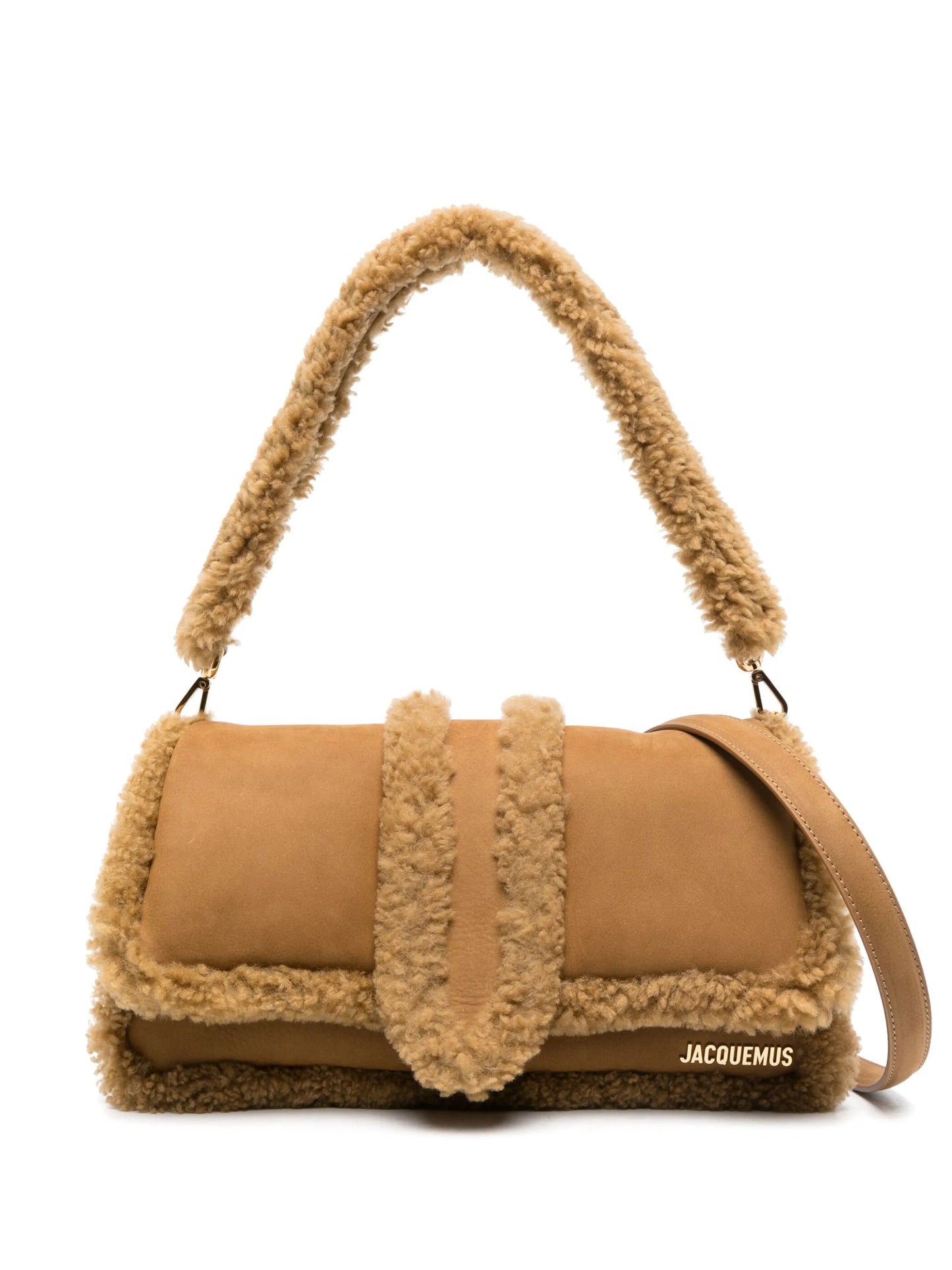 Le Bambimou Doux shearling shoulder bag