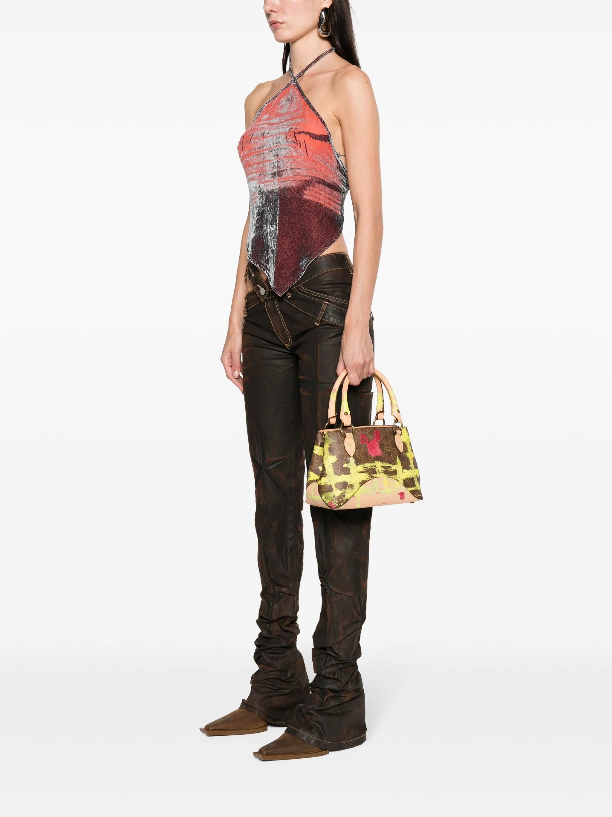 Britney panelled tote bag