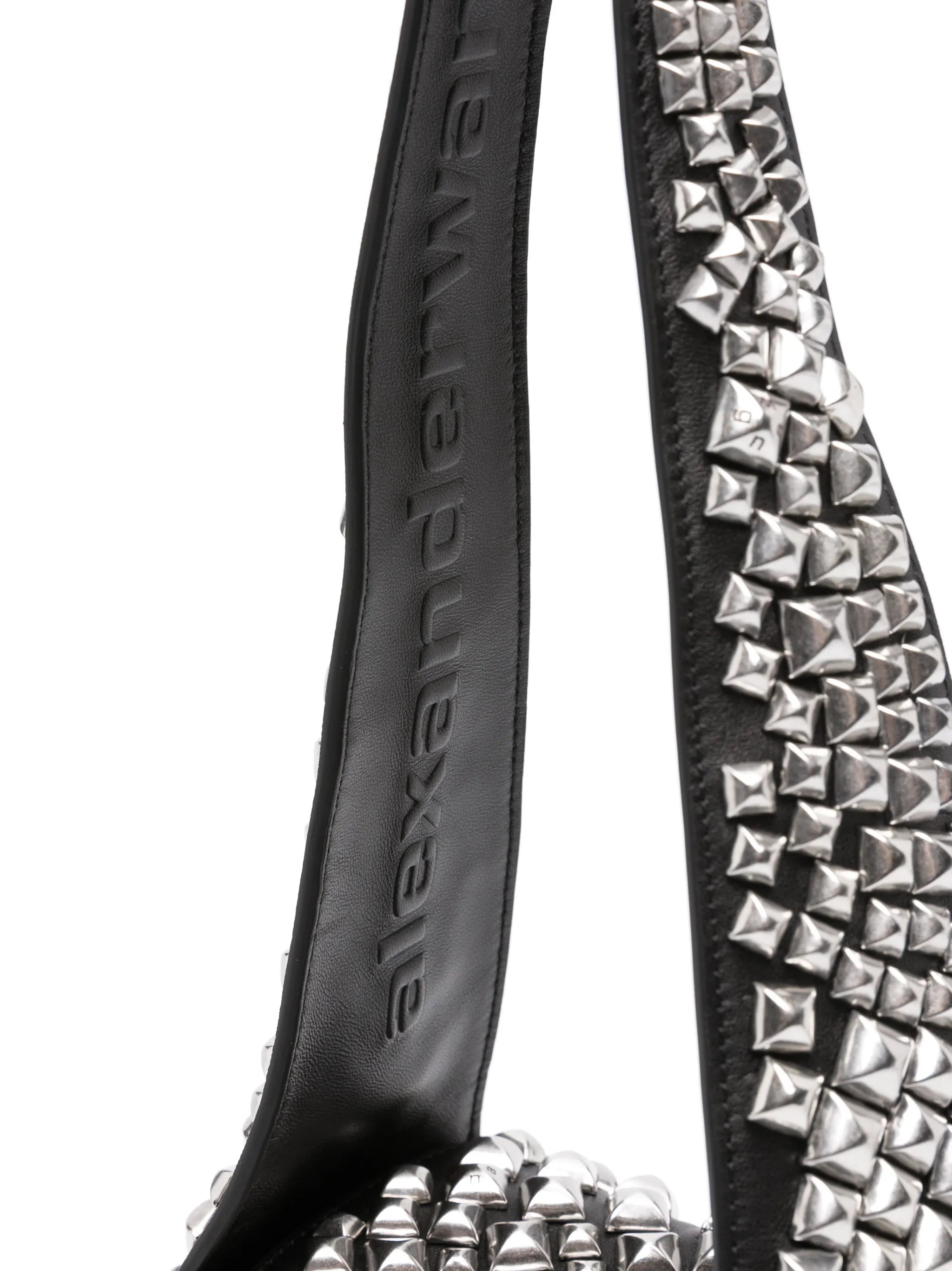 small studded hobo shoulder bag
