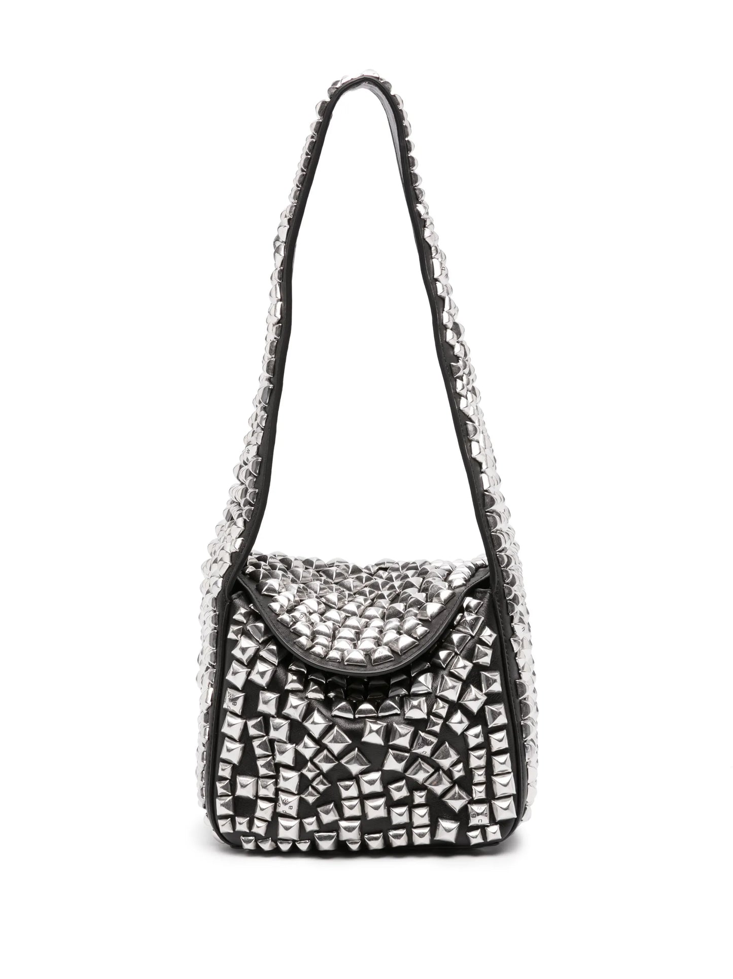 small studded hobo shoulder bag