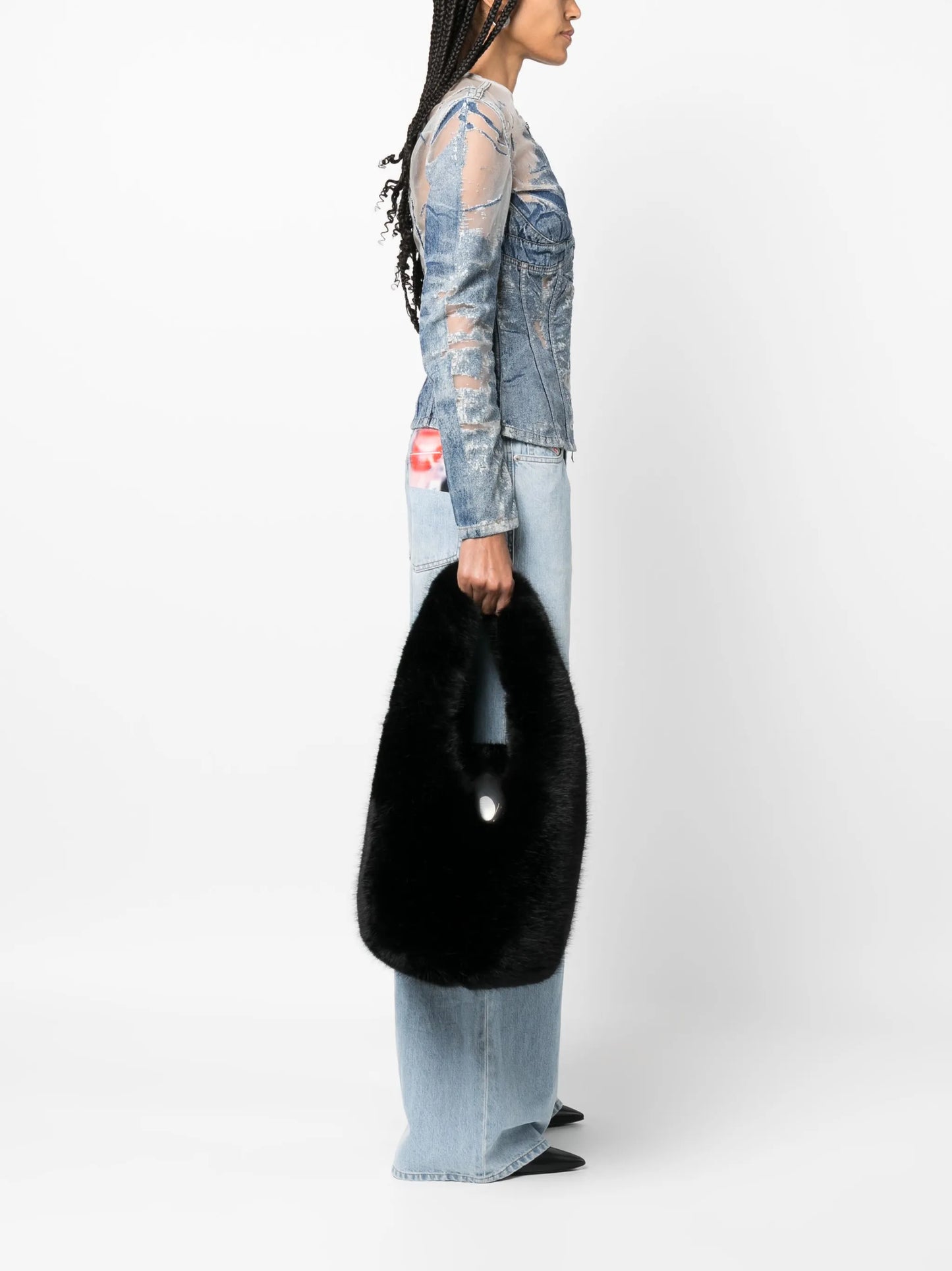 Dome hobo shoulder bag