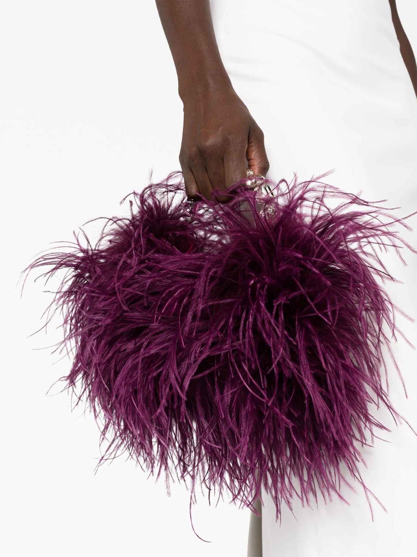 Taliya feather mini bag