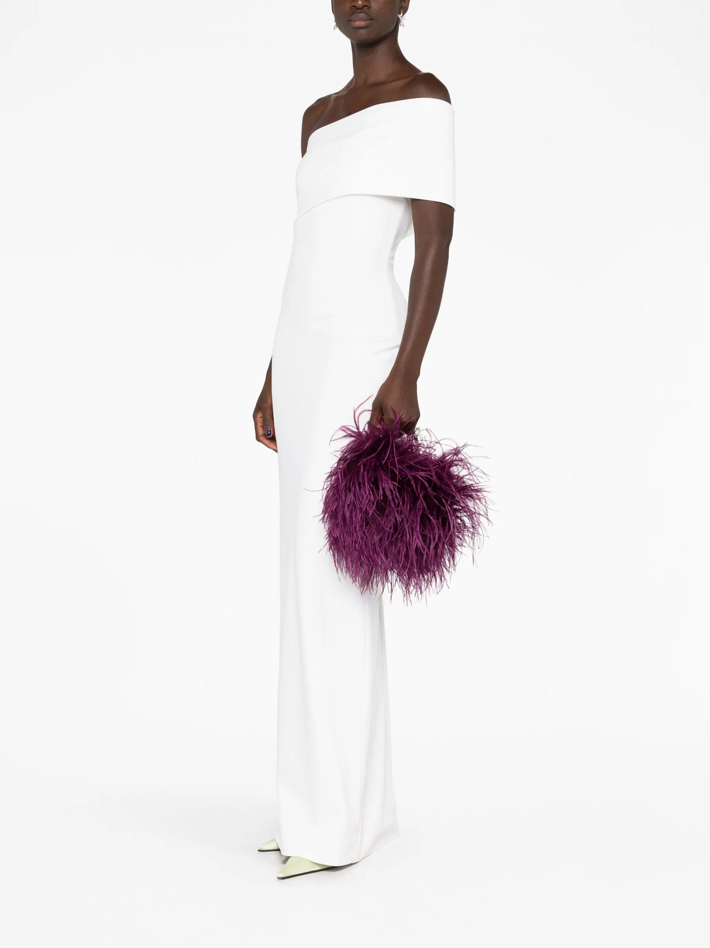 Taliya feather mini bag