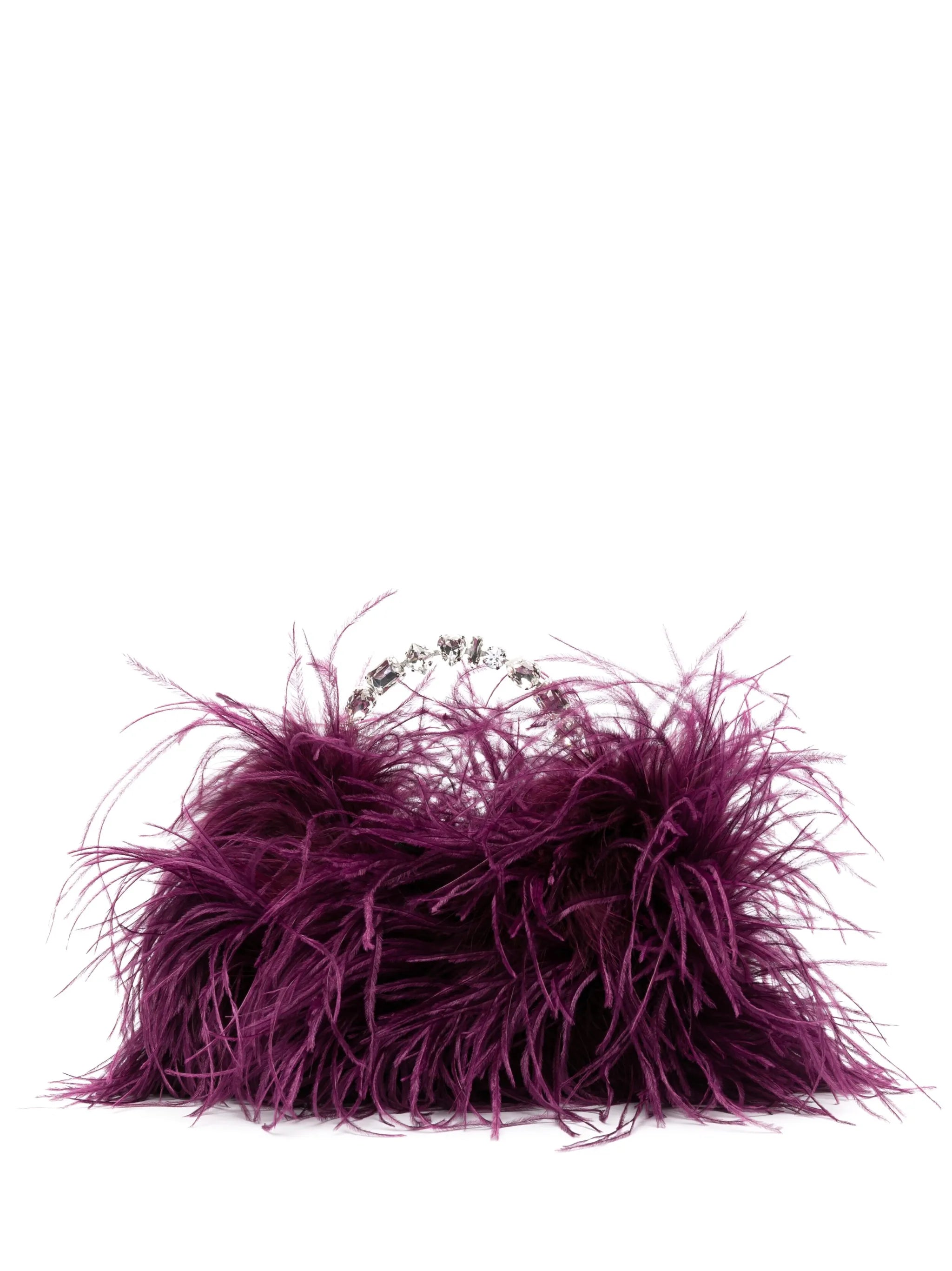 Taliya feather mini bag