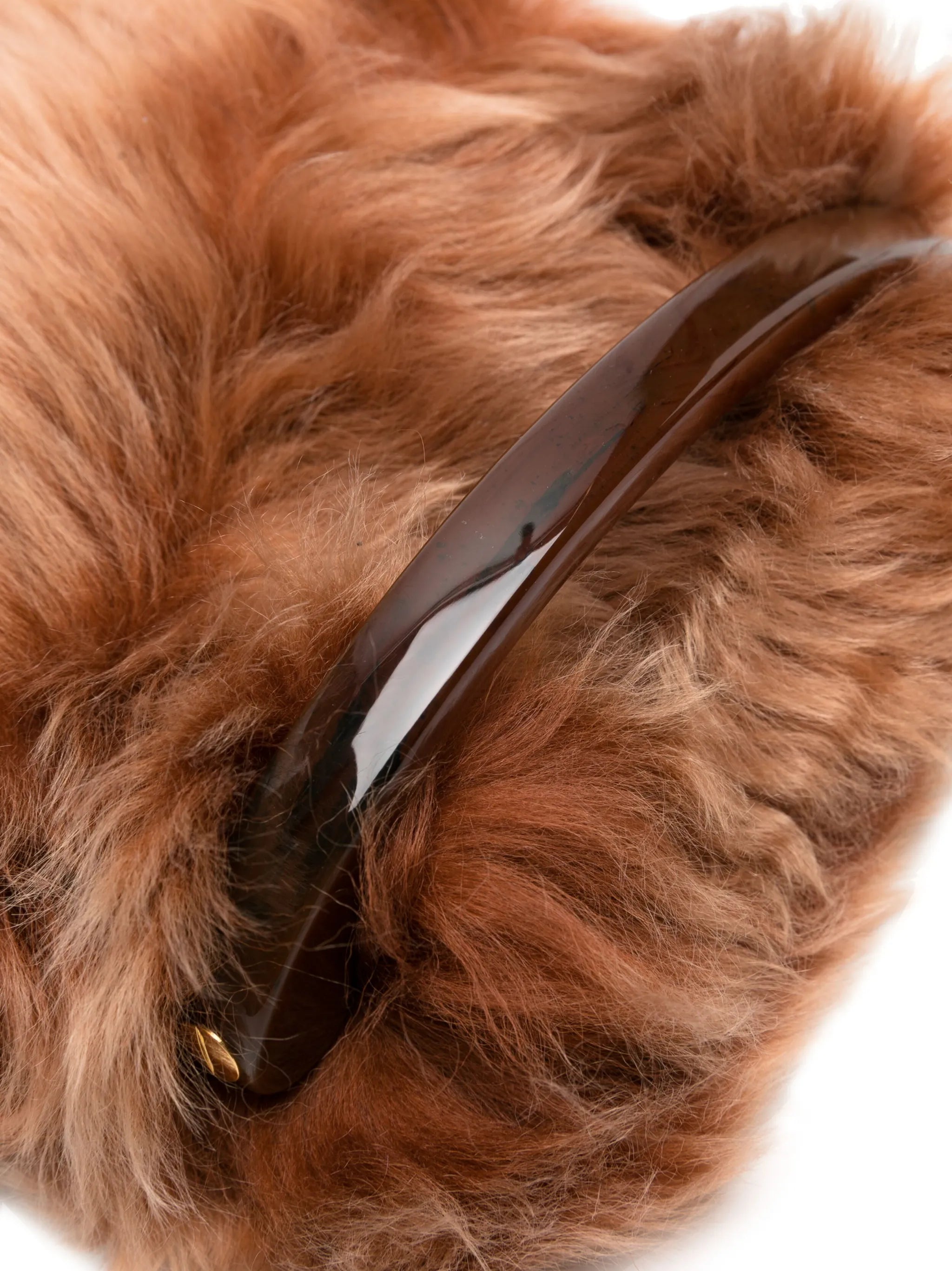shearling tote bag