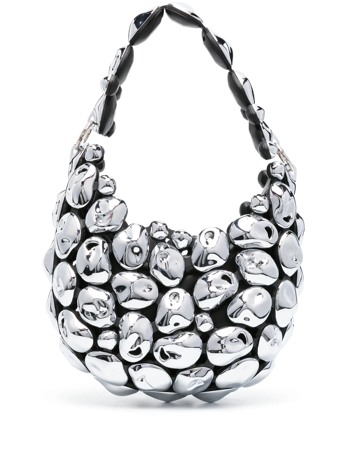 Stone Cloud metallic shoulder bag