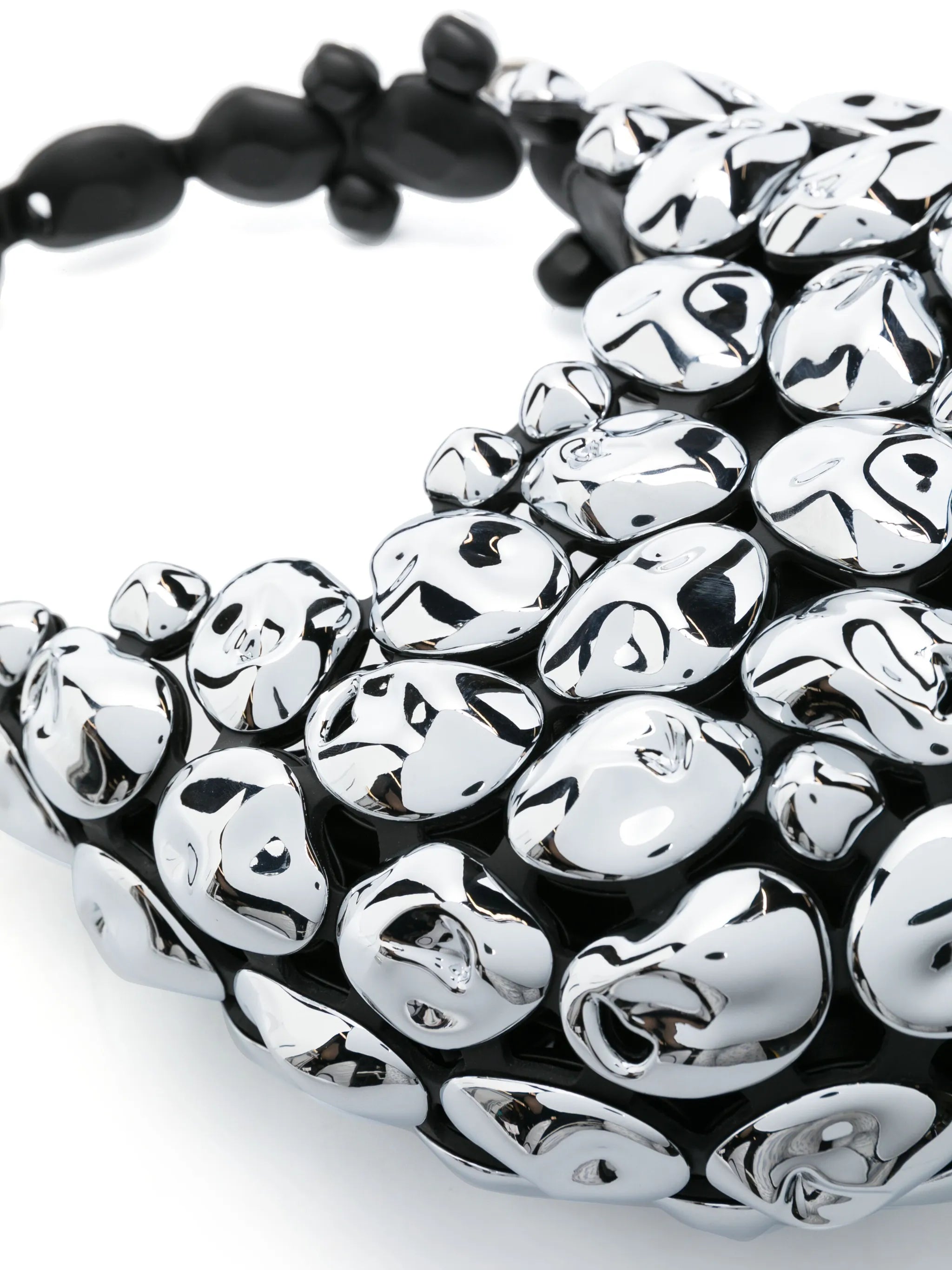 Stone Cloud metallic shoulder bag