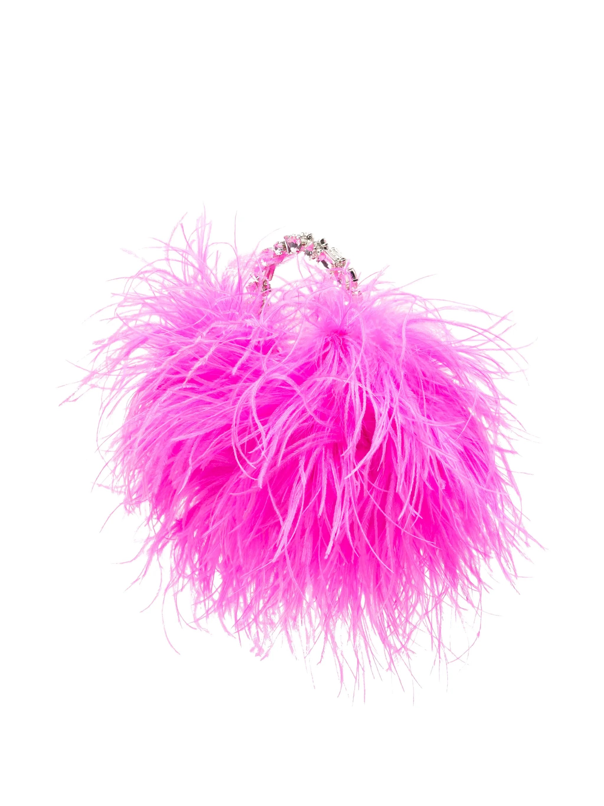 Taliya feather-embellished mini bag