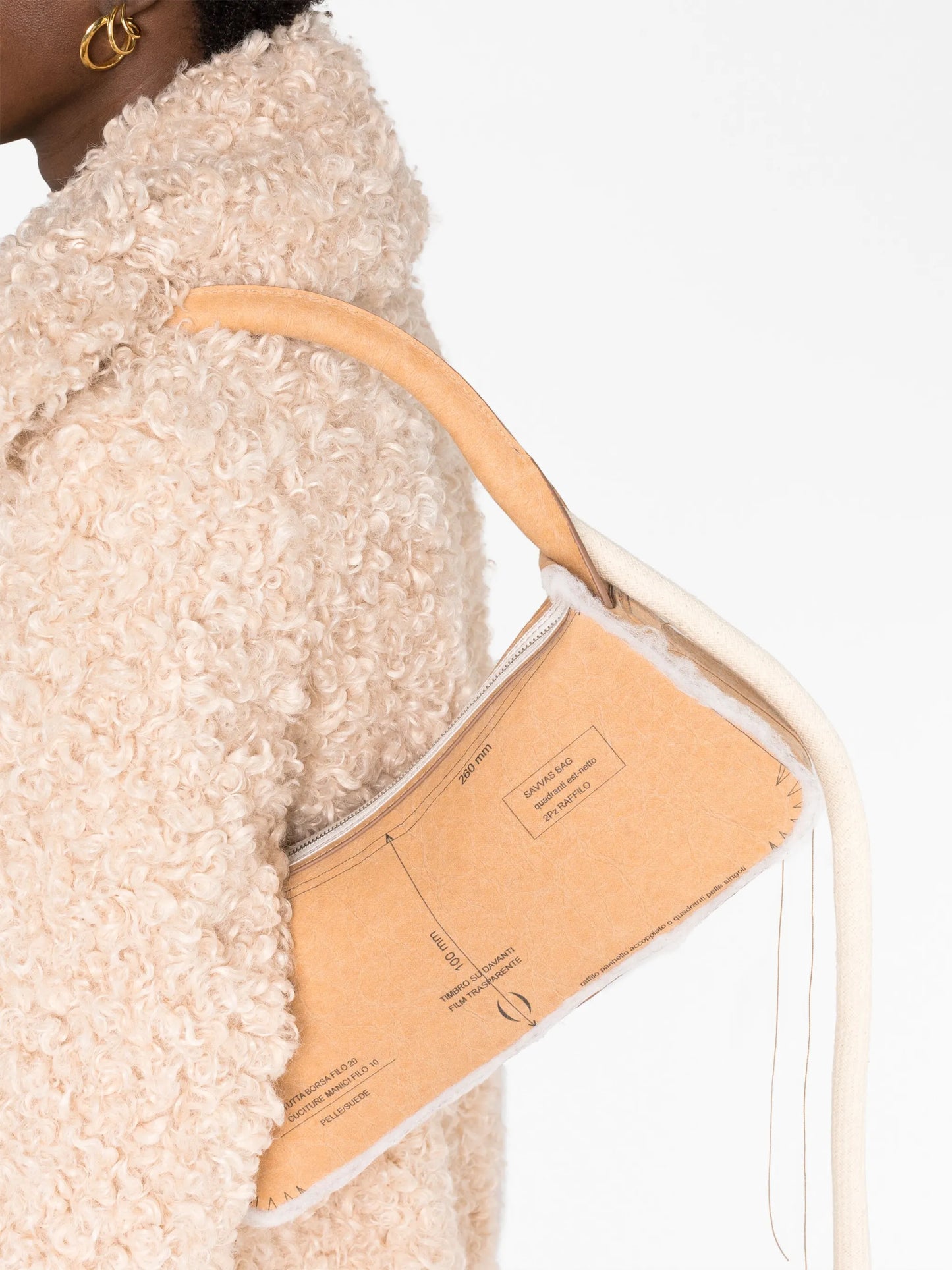 Savvas technical-print shoulder bag