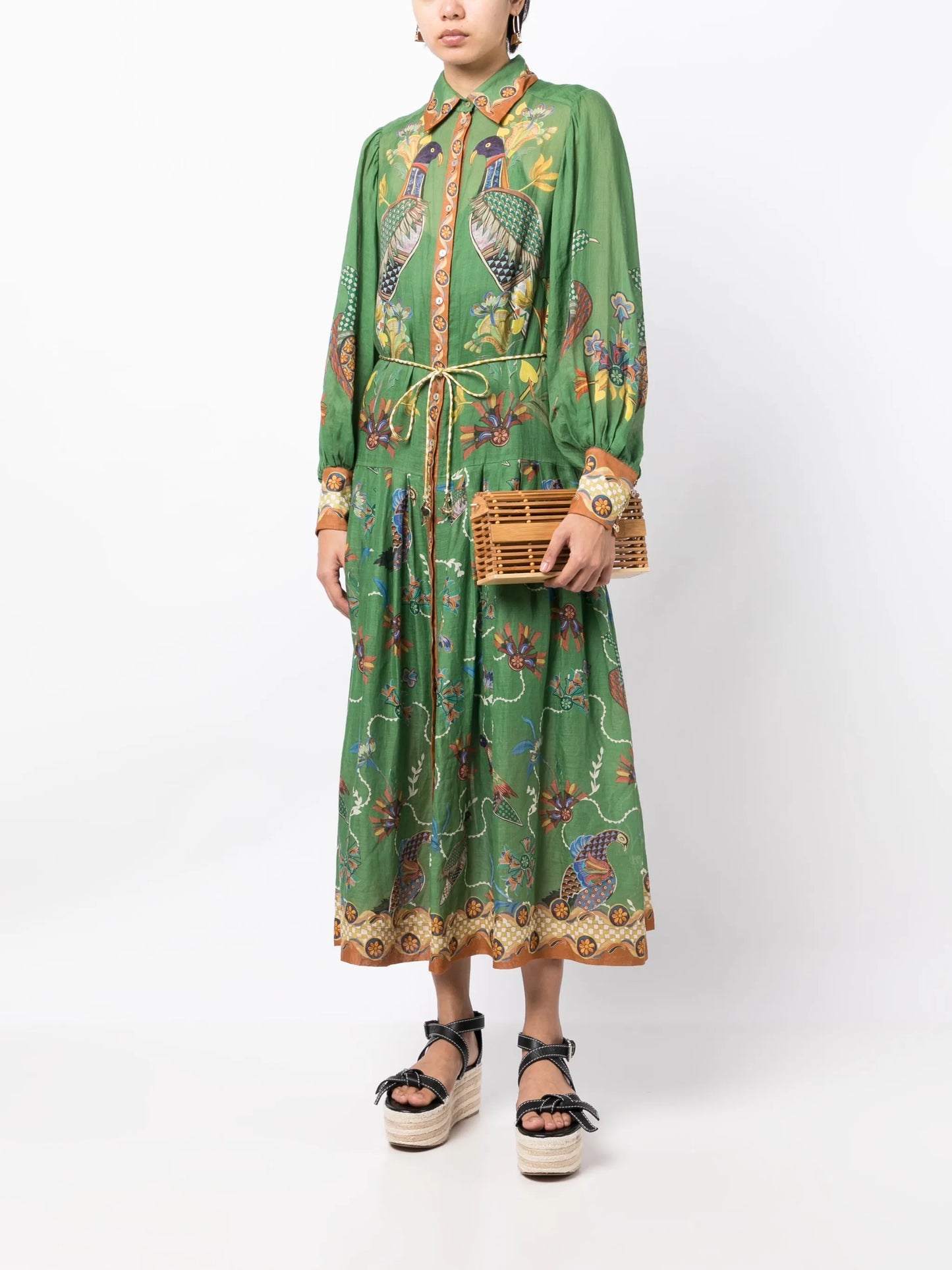 Birdie ramie shirt dress