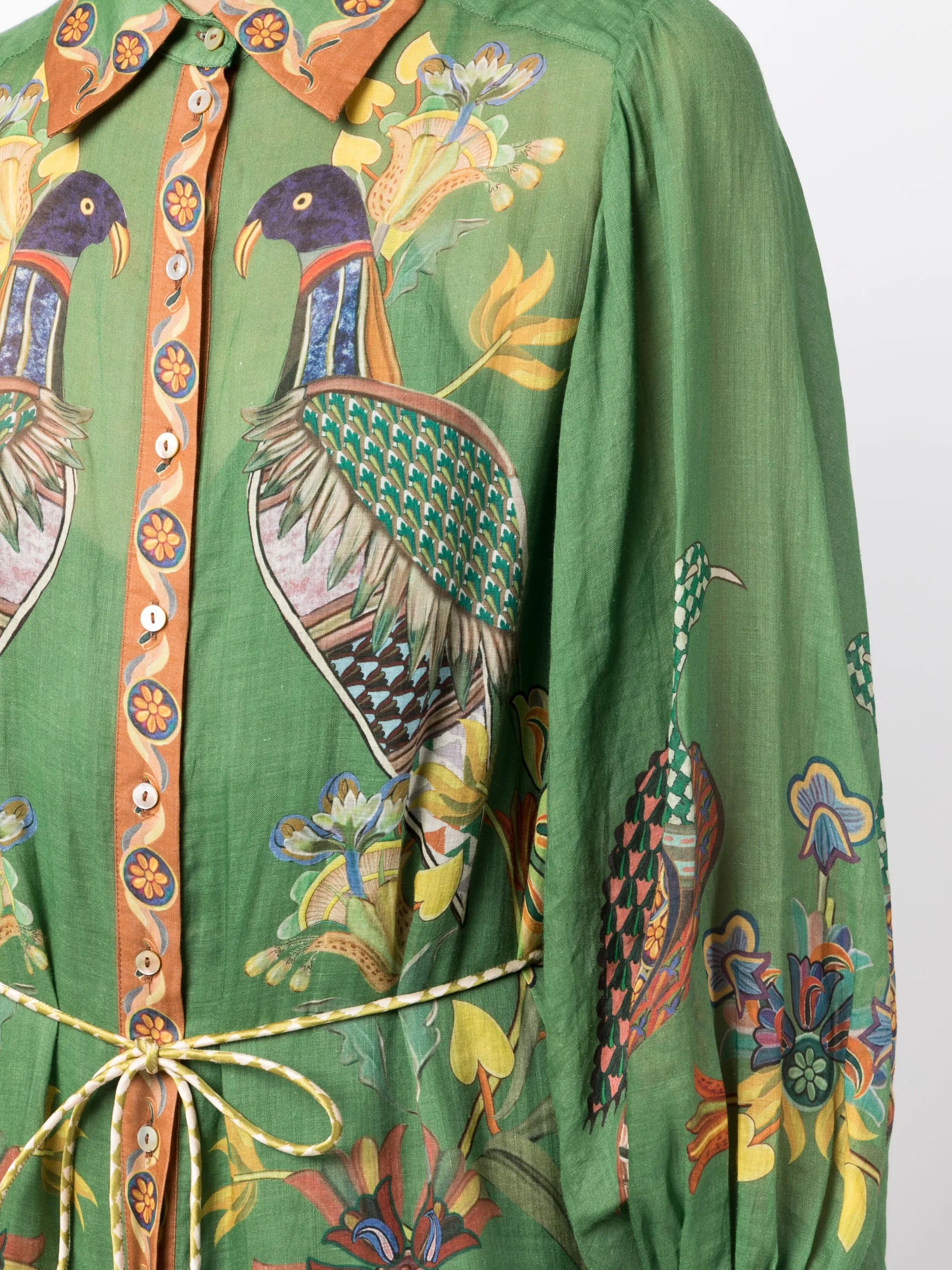 Birdie ramie shirt dress