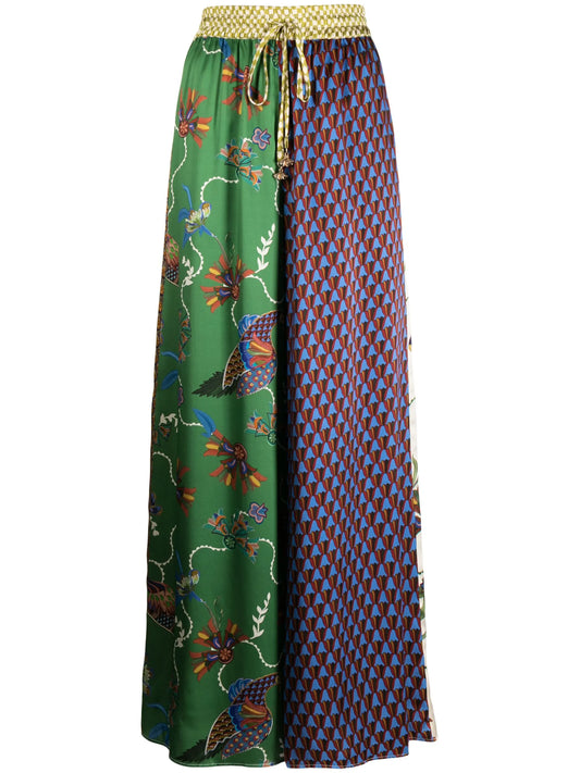 Birdie silk palazzo trousers