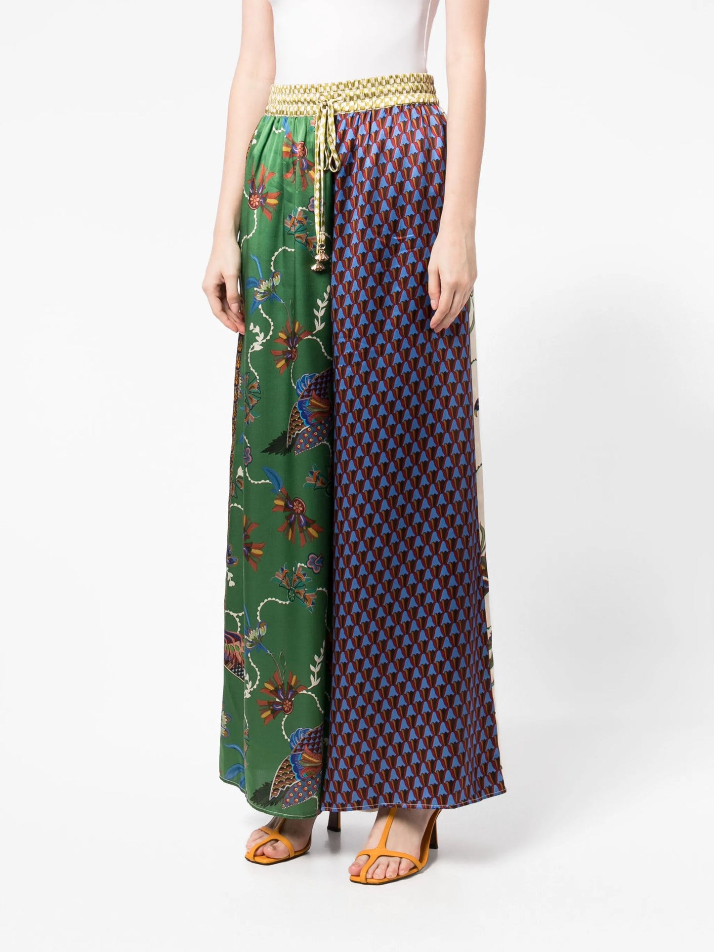 Birdie silk palazzo trousers