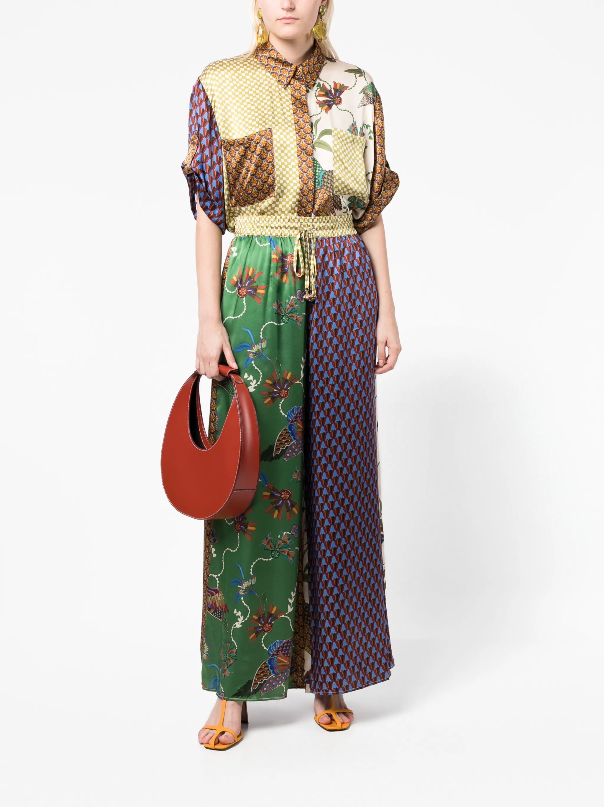 Birdie silk palazzo trousers
