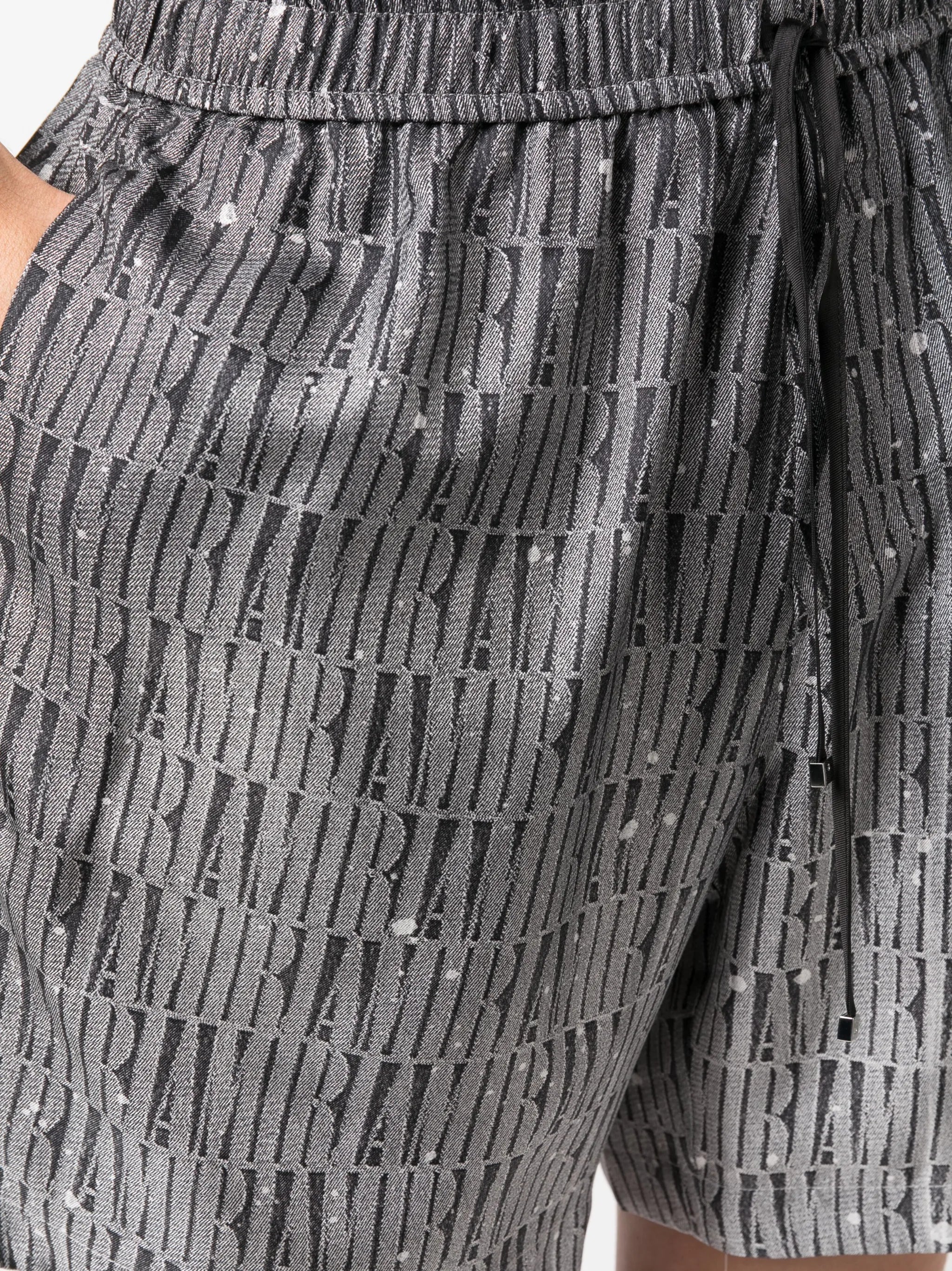 graphic-print drawstring shorts